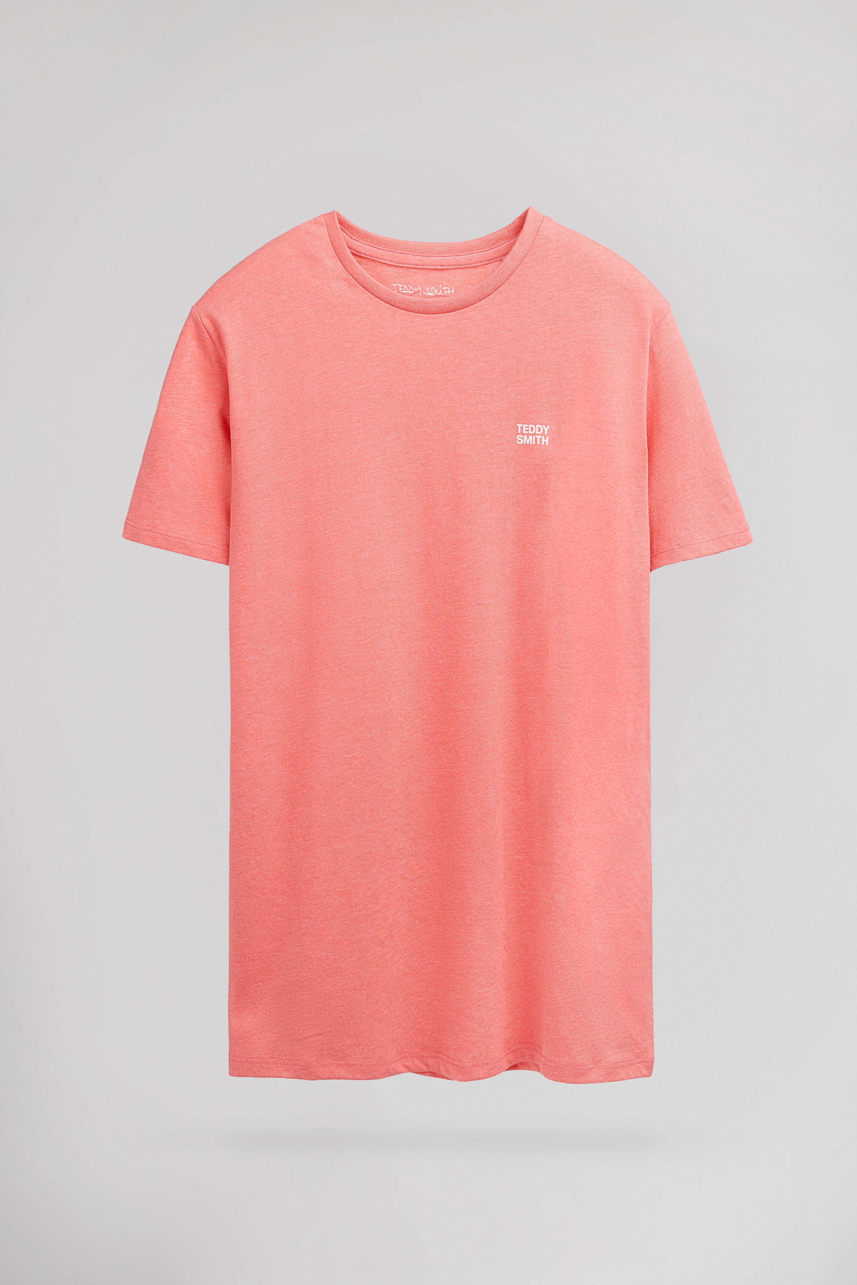 Teddy Smith The Tee 1 MC t-shirt corail chiné col rond