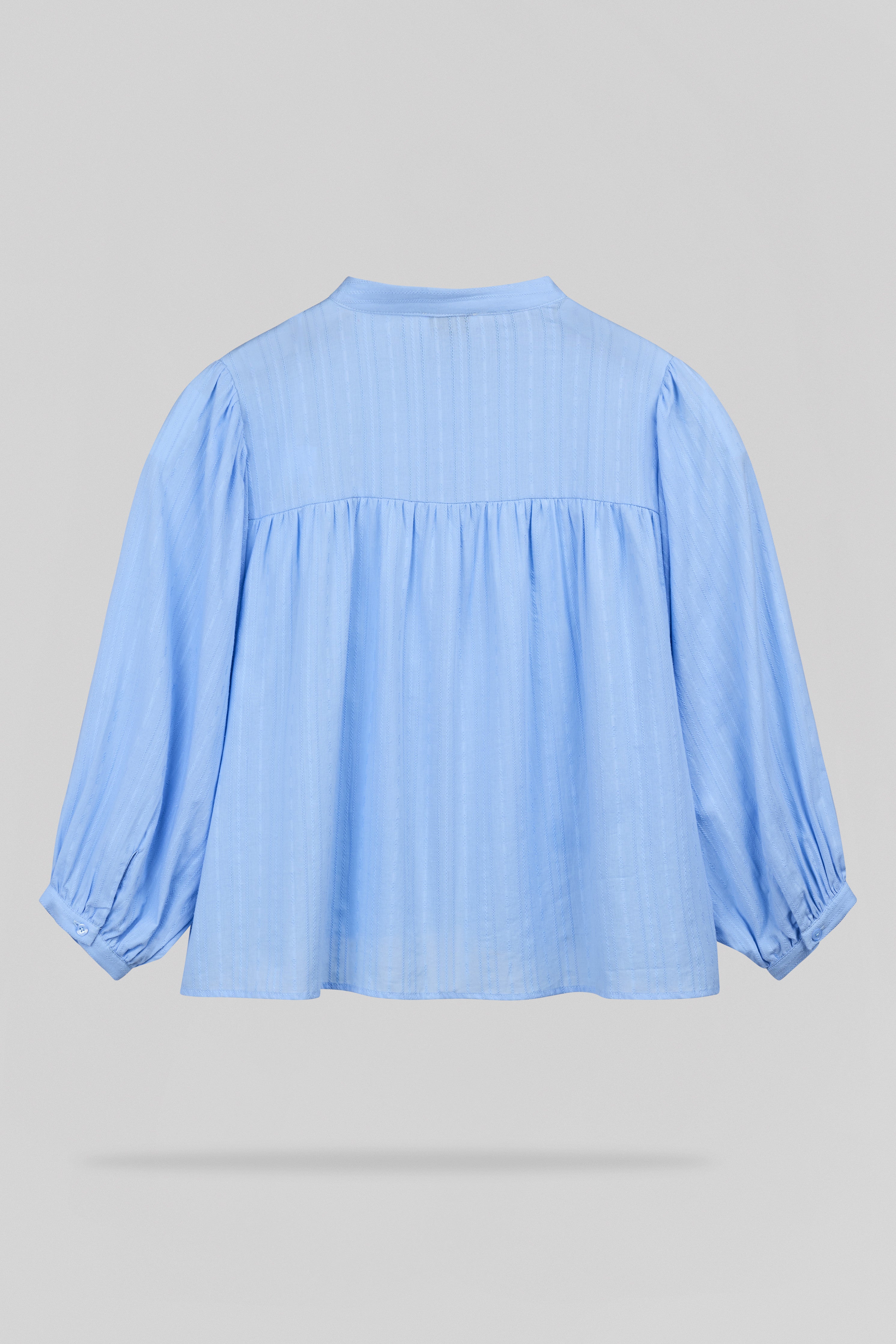 TEDDY SMITH C-APOLINE ML chemise bleu ciel coton ample