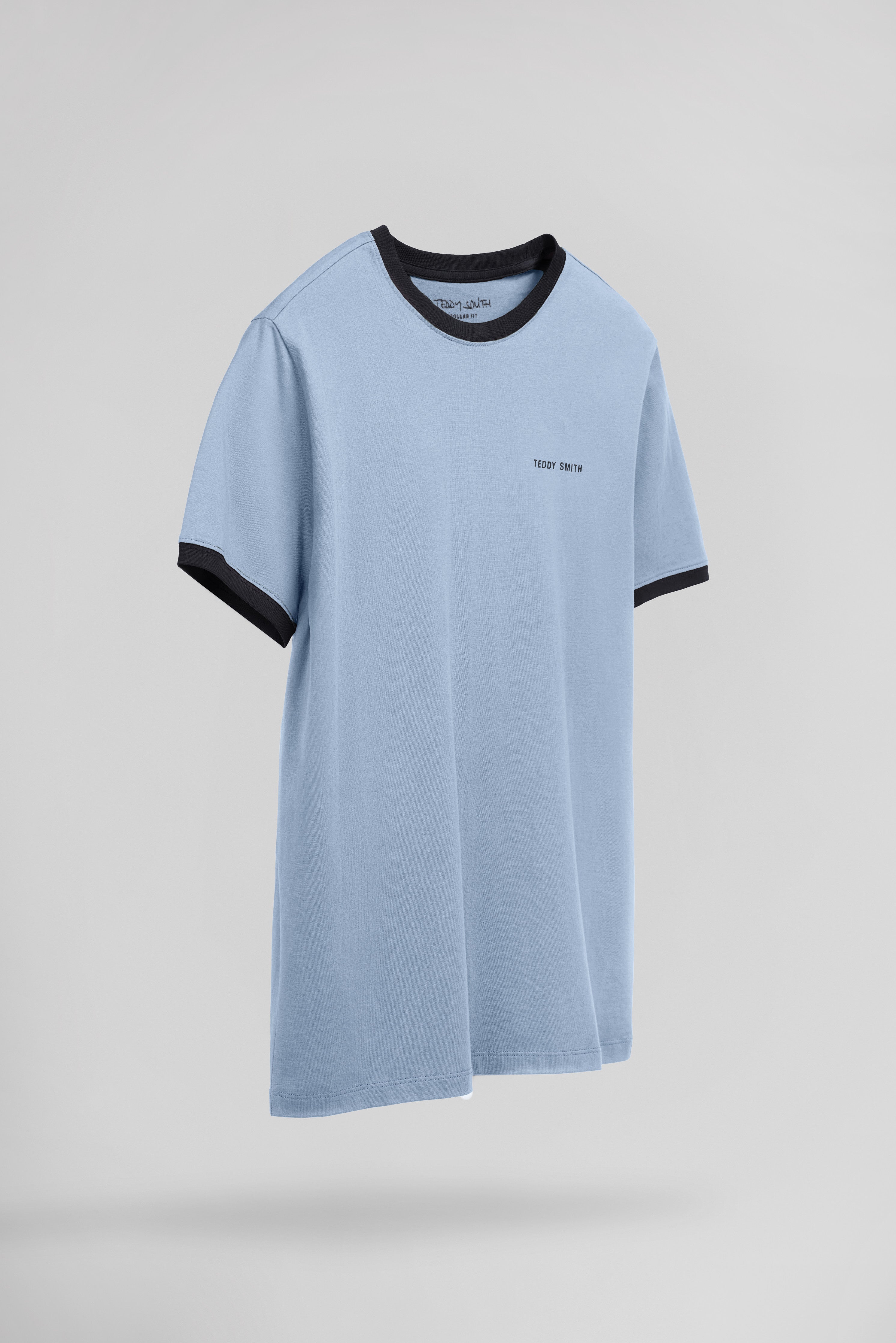 Teddy Smith The-Tee 2 R MC t-shirt bleu mineral coton