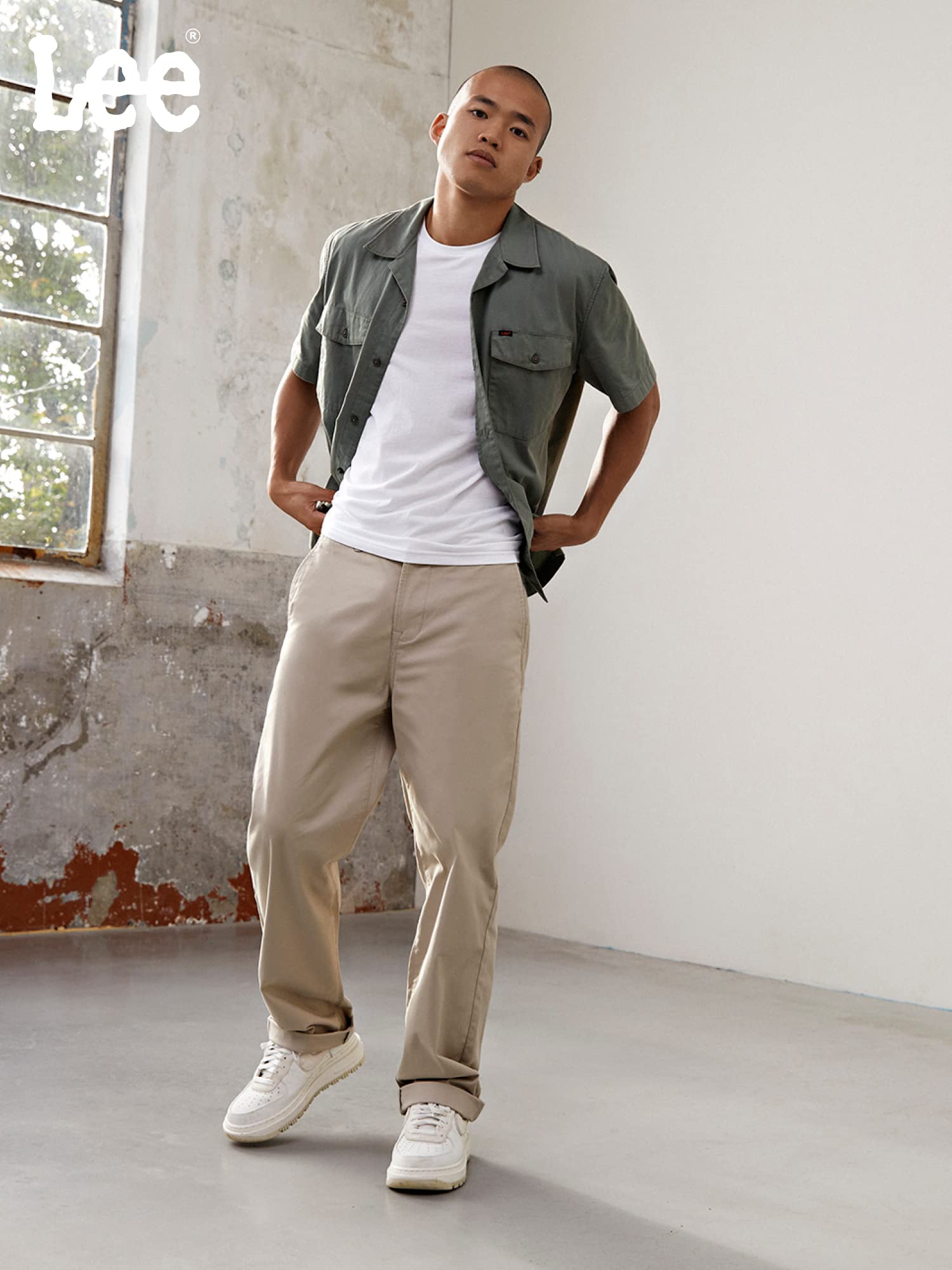 Lee Boyfriend chino décontracté homme Marine