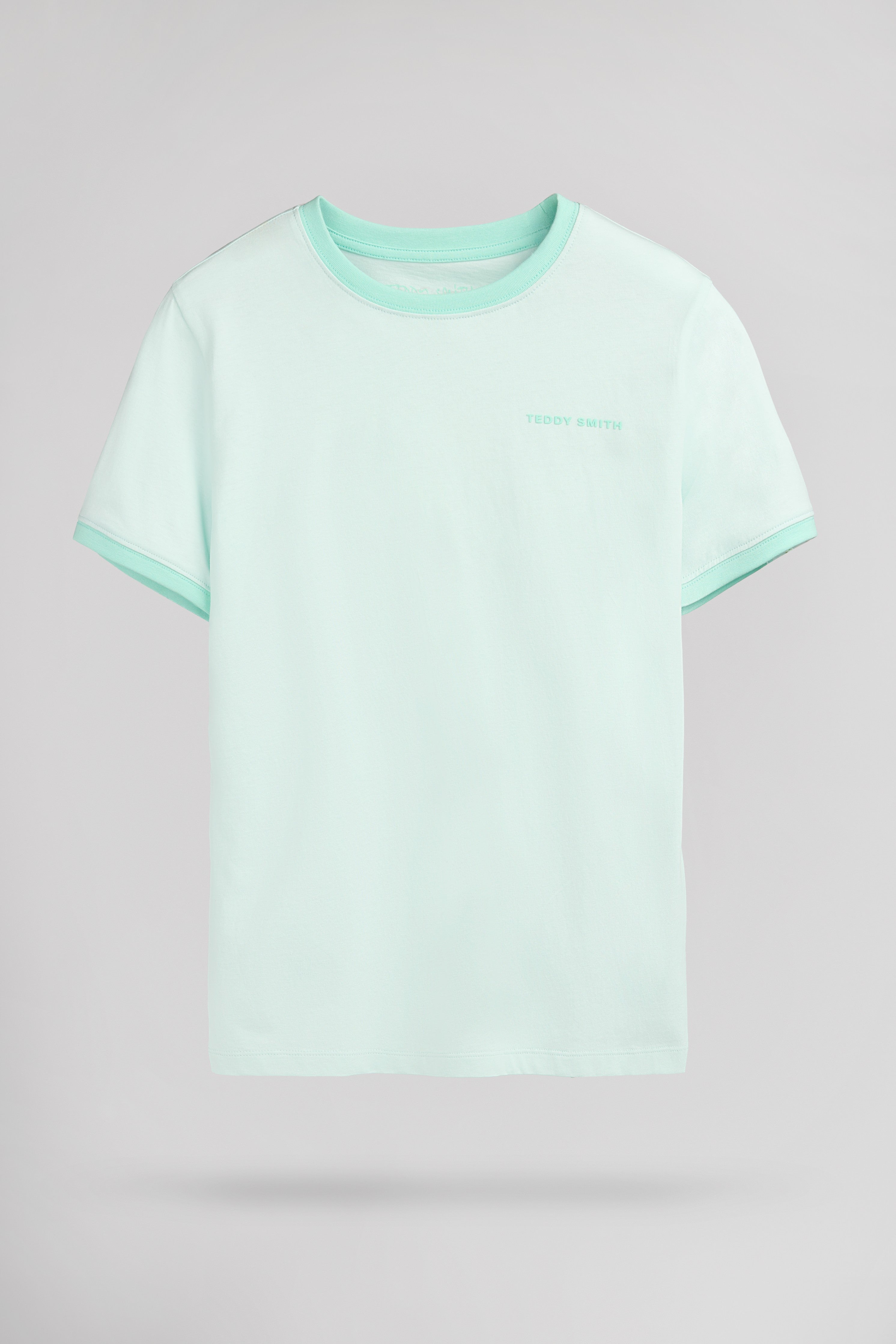 Teddy Smith The-Tee 2 R MC JR t-shirt garçon Menthol coton