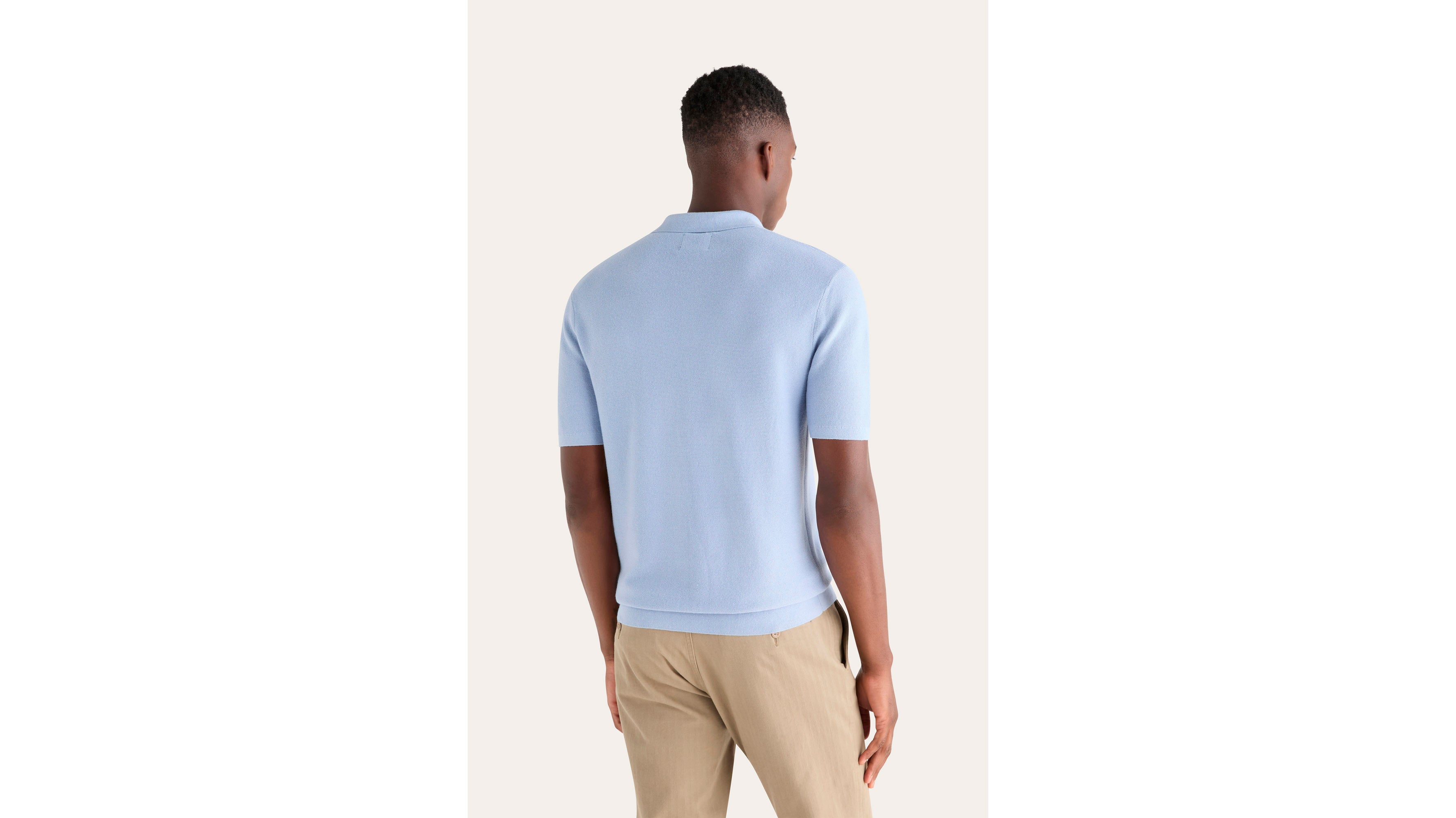 Dockers polo maille regular bleu