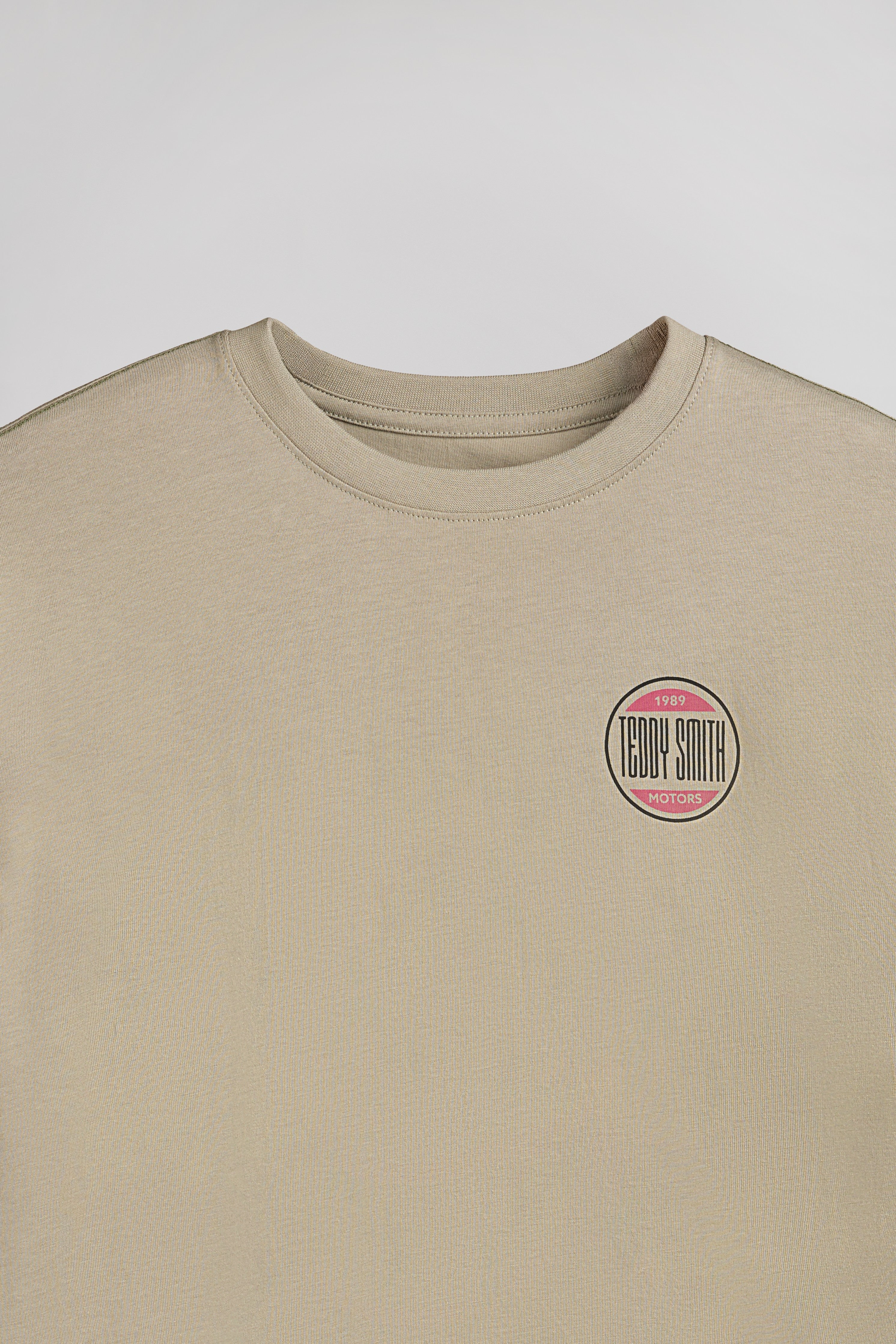 Teddy Smith T-Cars MC junior t-shirt bleach kaki garçon
