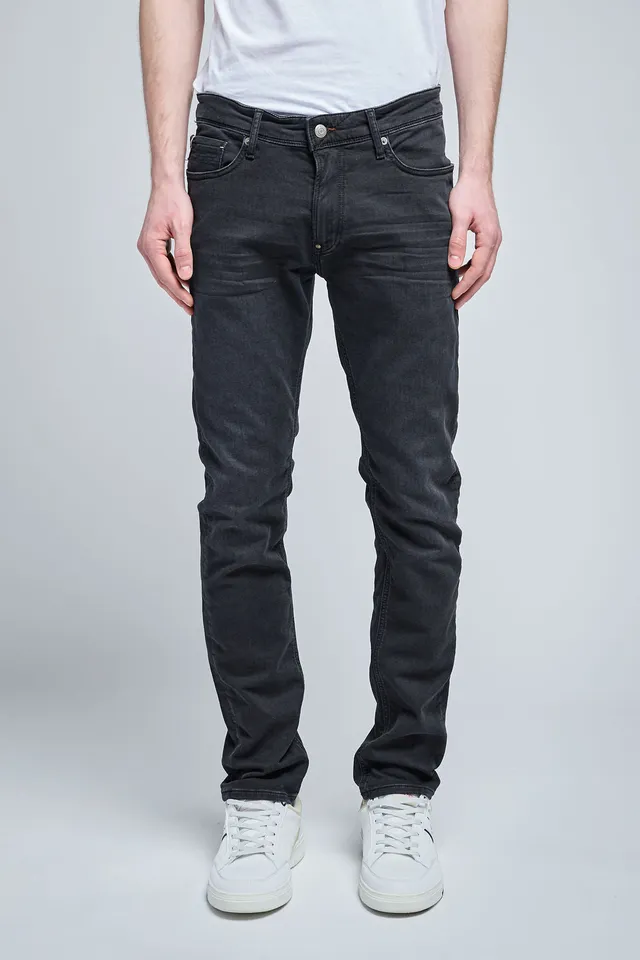 Teddy Smith Reepple Rock SWE jean regular slim noir L32
