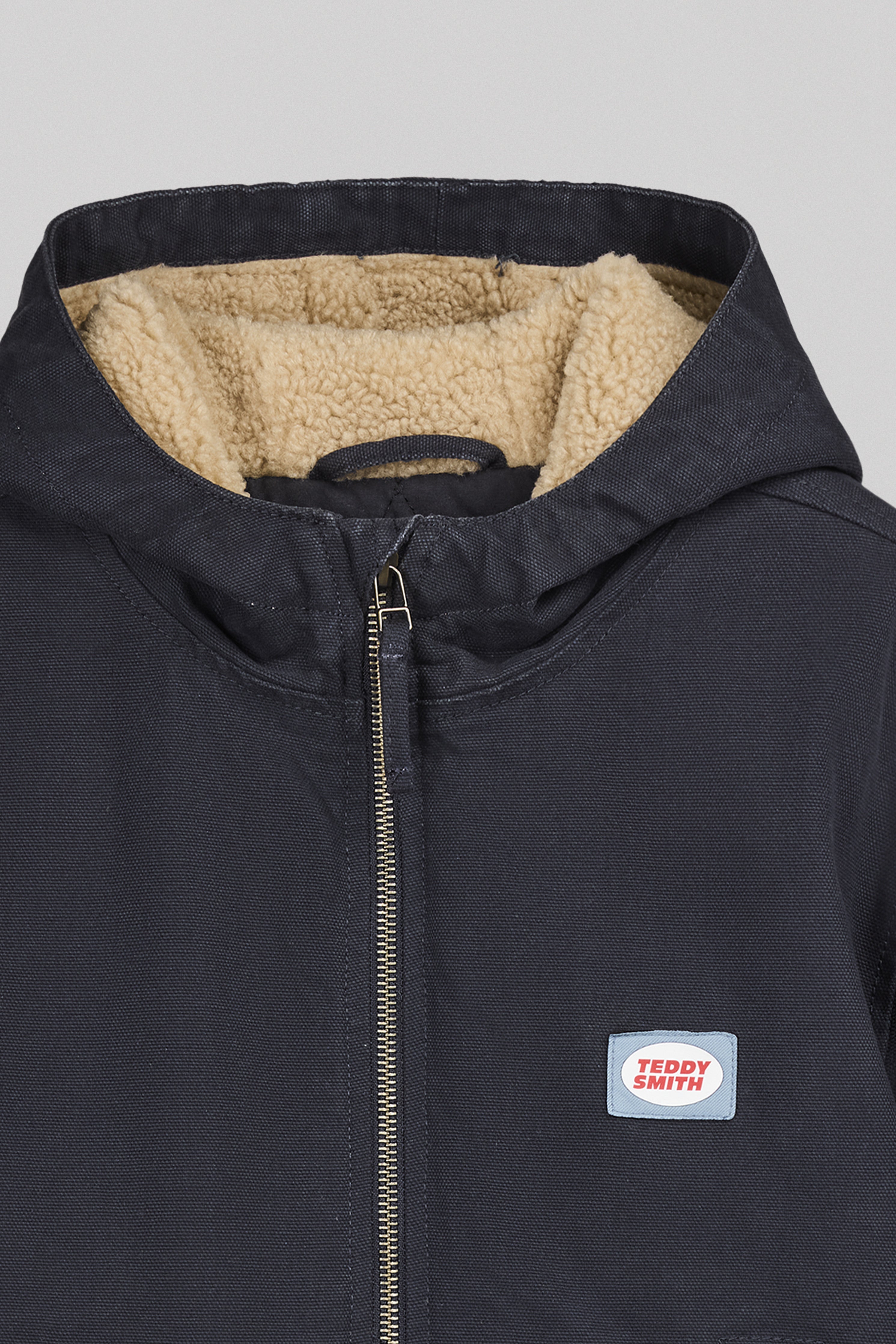 Teddy Smith B-Quentin JR Dark Navy blouson garçon sherpa