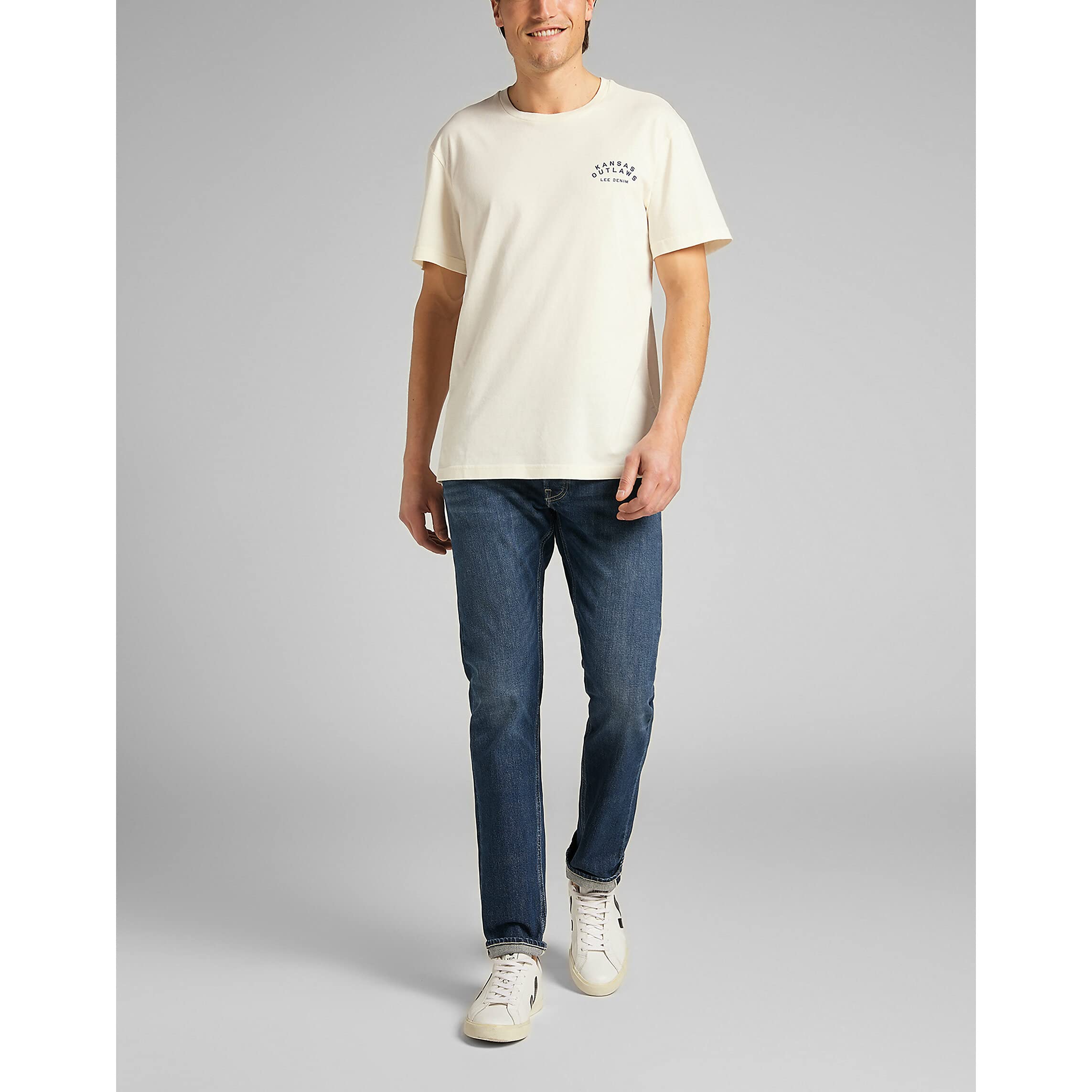 Lee Graphic Tee t-shirt homme écru XL imprimé