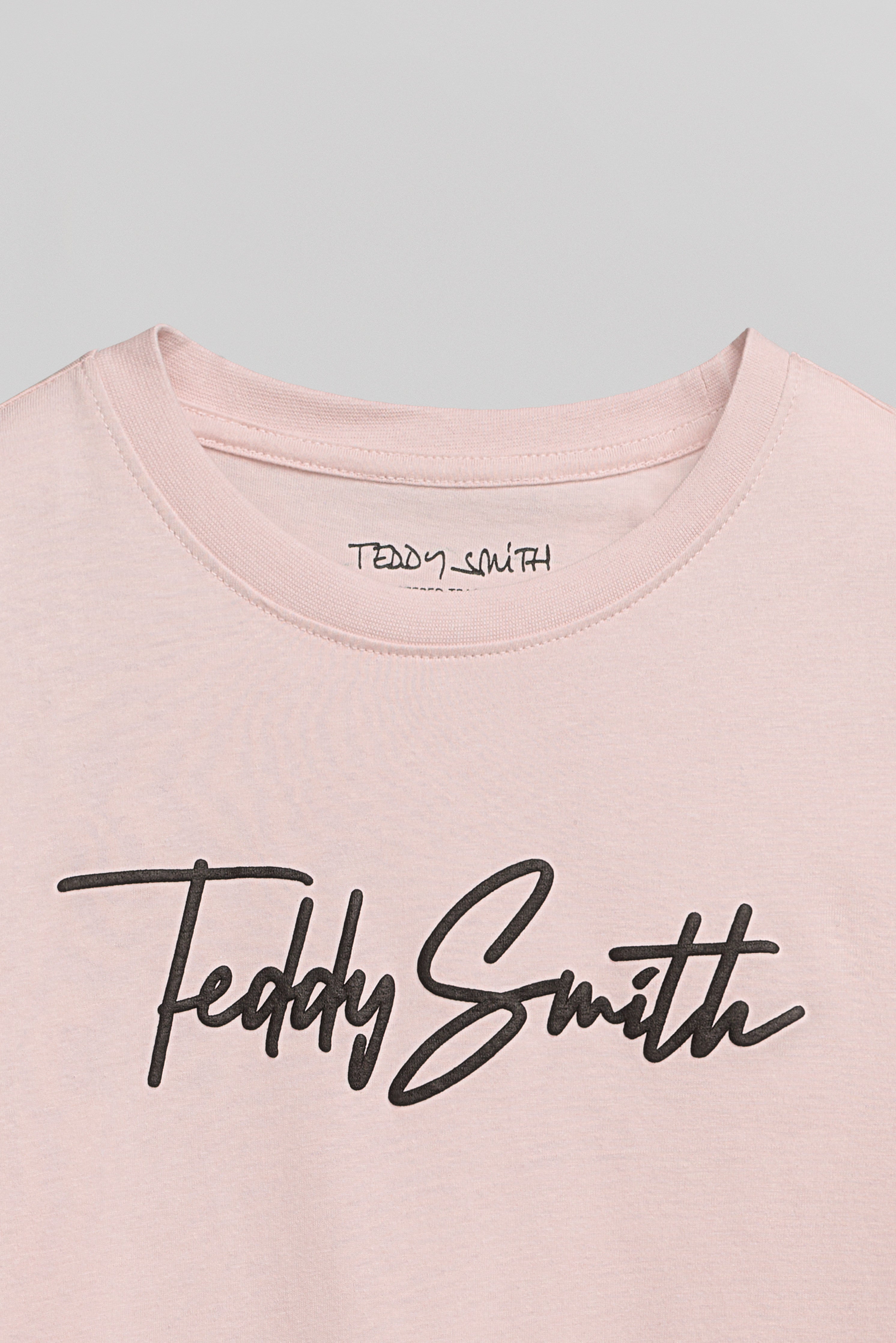 Teddy Smith T-Evan MC JR t-shirt rose pastel garçon