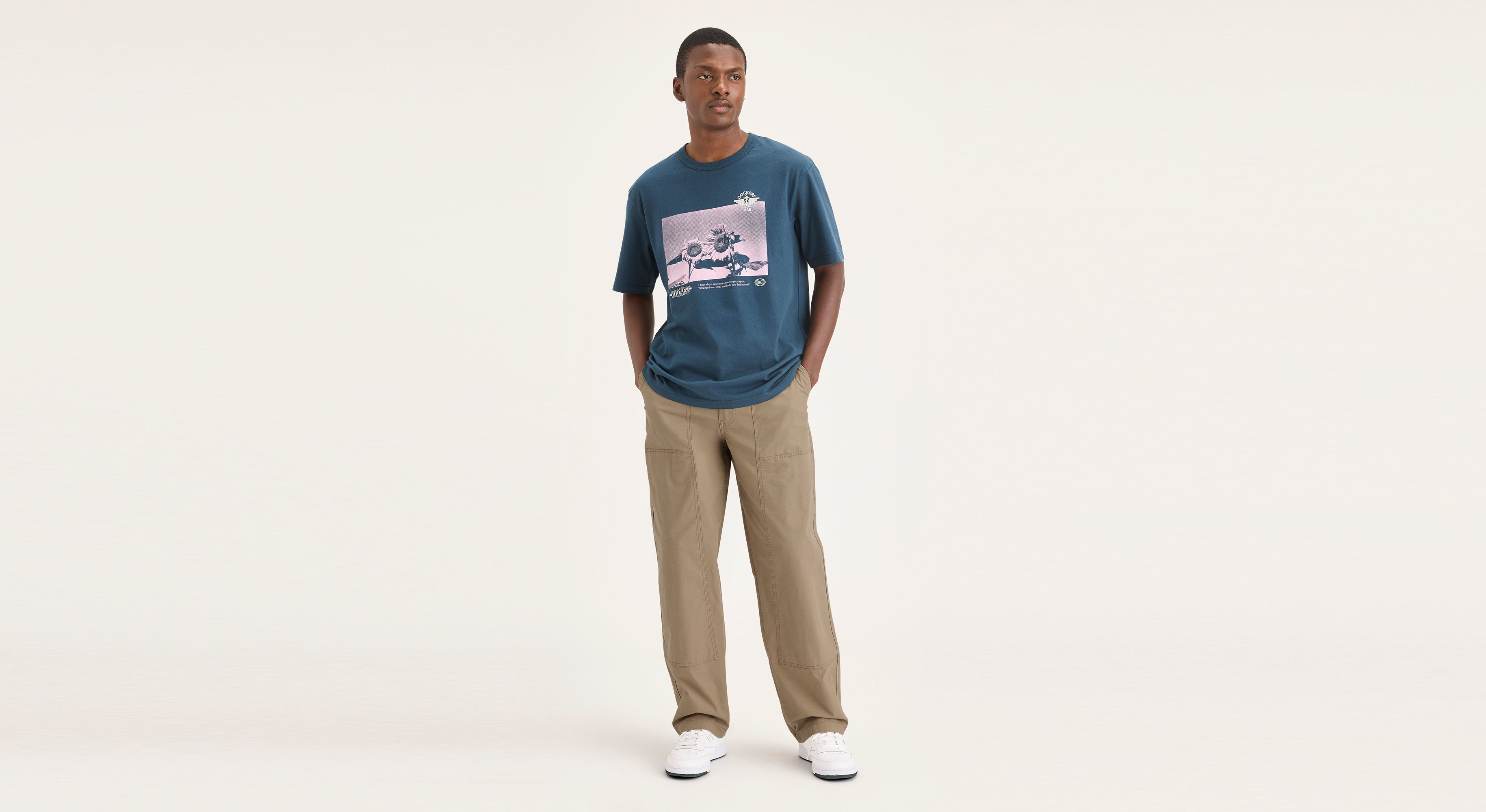 Dockers Eighty-Six pantalon utilitaire beige coupe large