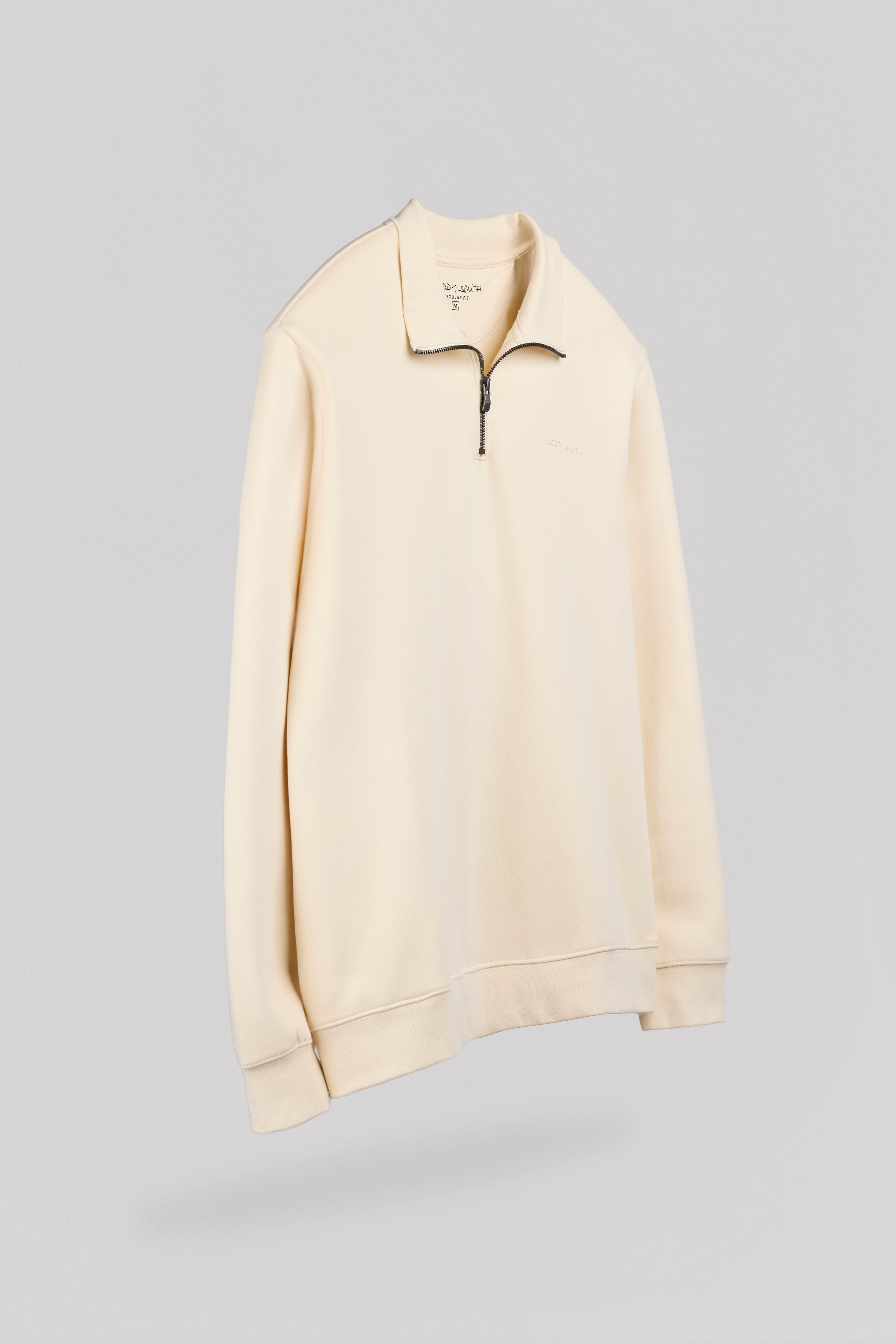 Teddy Smith S-Loan Naturel sweat col camionneur homme