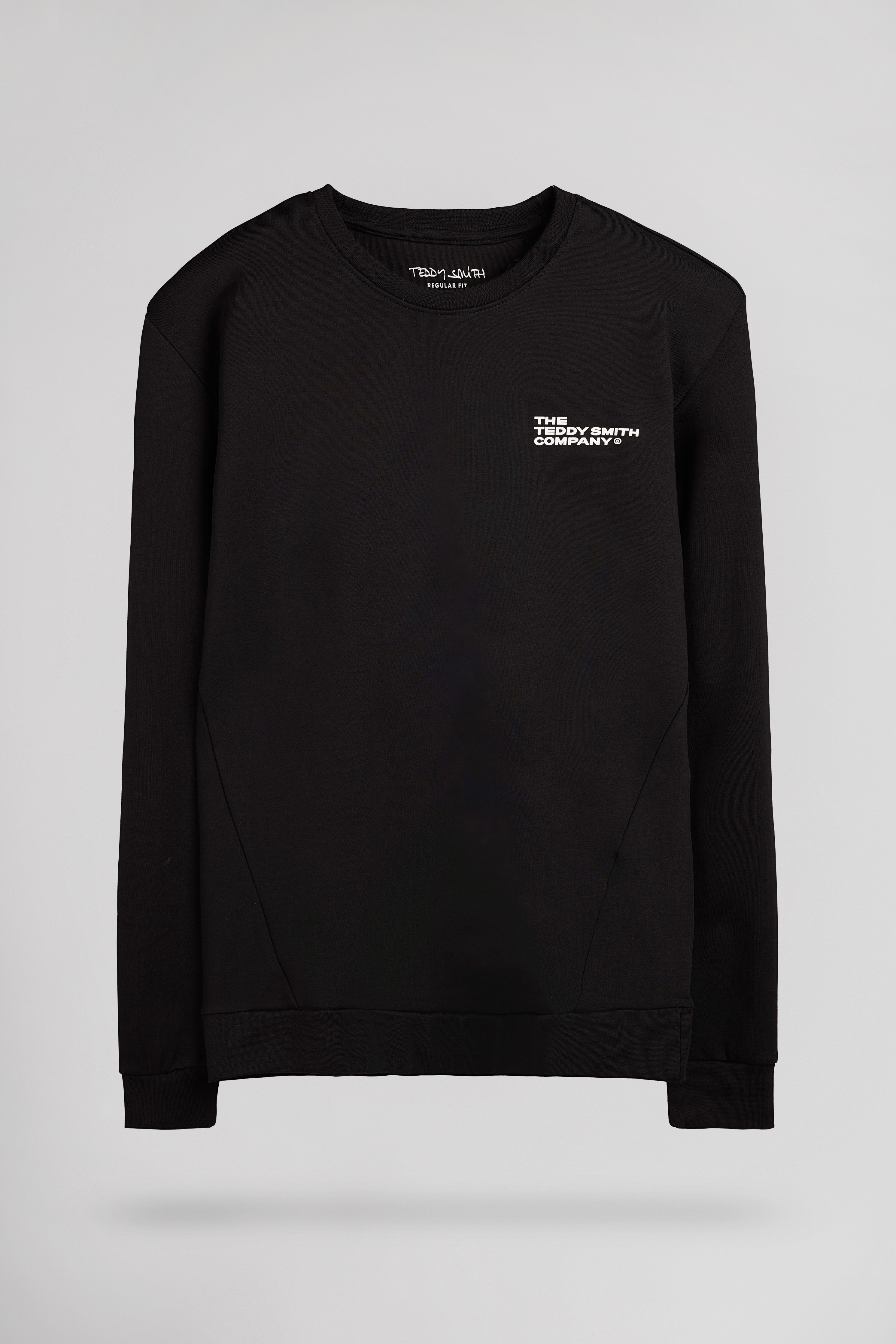 Teddy Smith S-Company RC sweat noir coton col rond