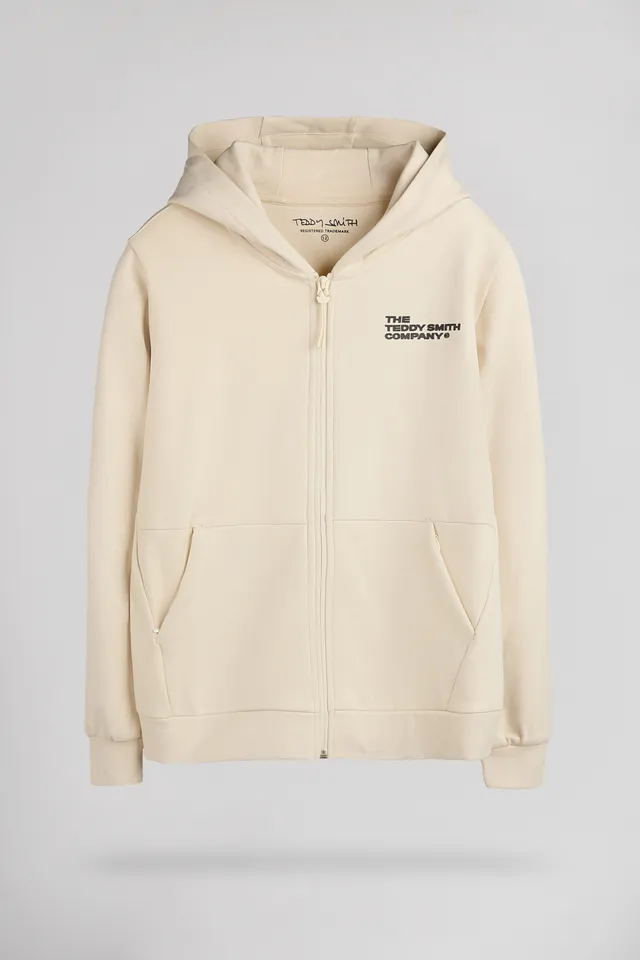 Teddy Smith Giclass Company gilet garçon crème coton