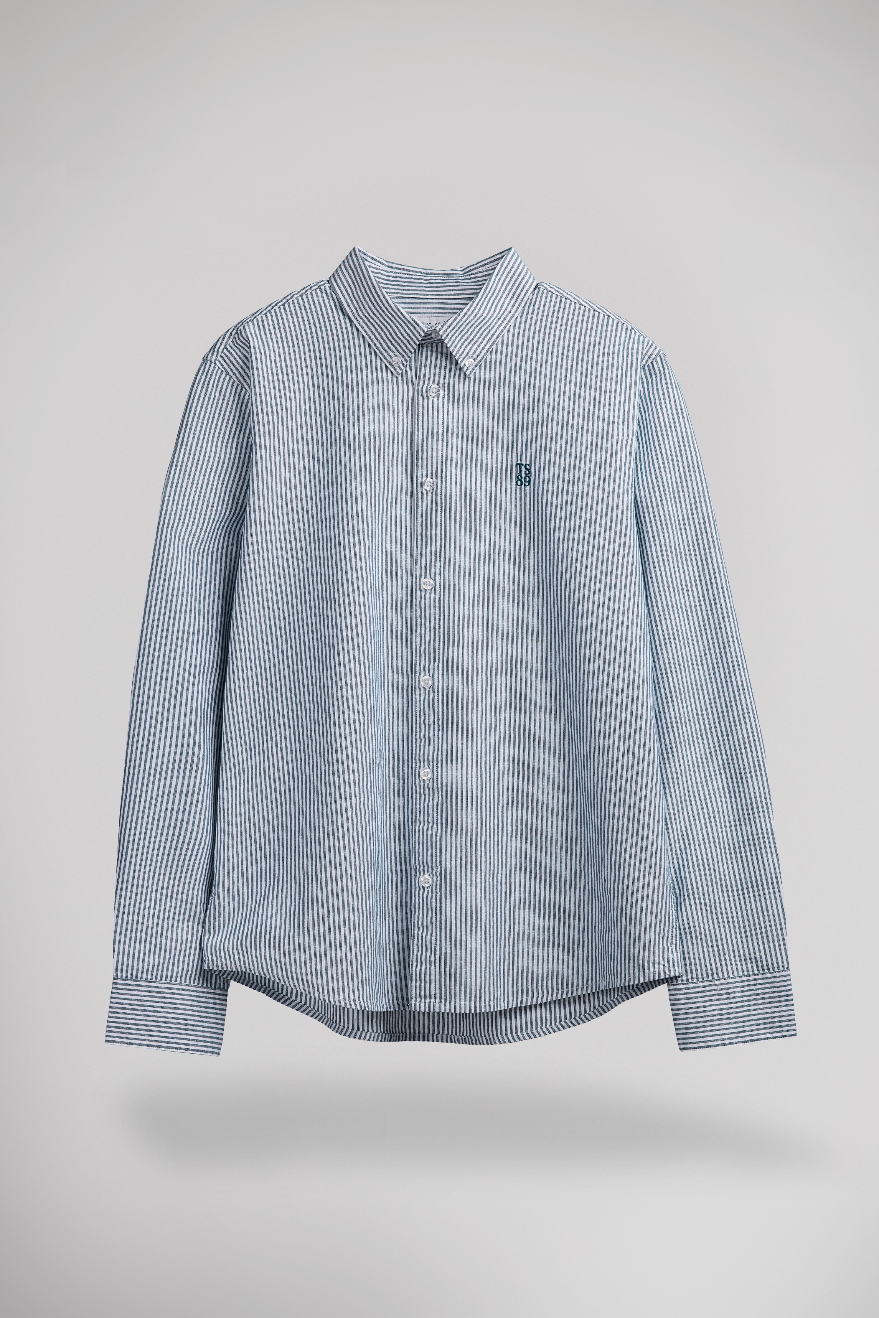 Teddy Smith C-Stanley ML chemise rayures dark emerald oxford