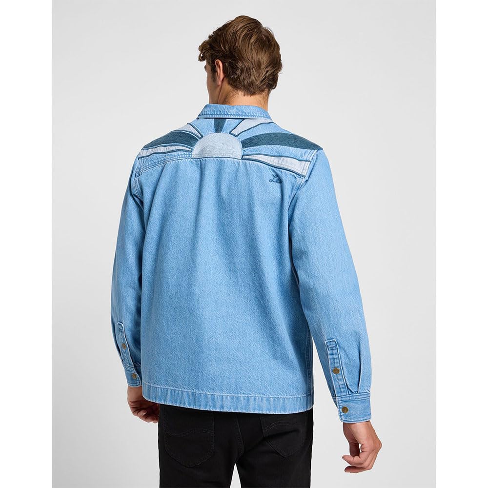 Lee 2 Pkt Overshirt surchemise homme Cappuccino