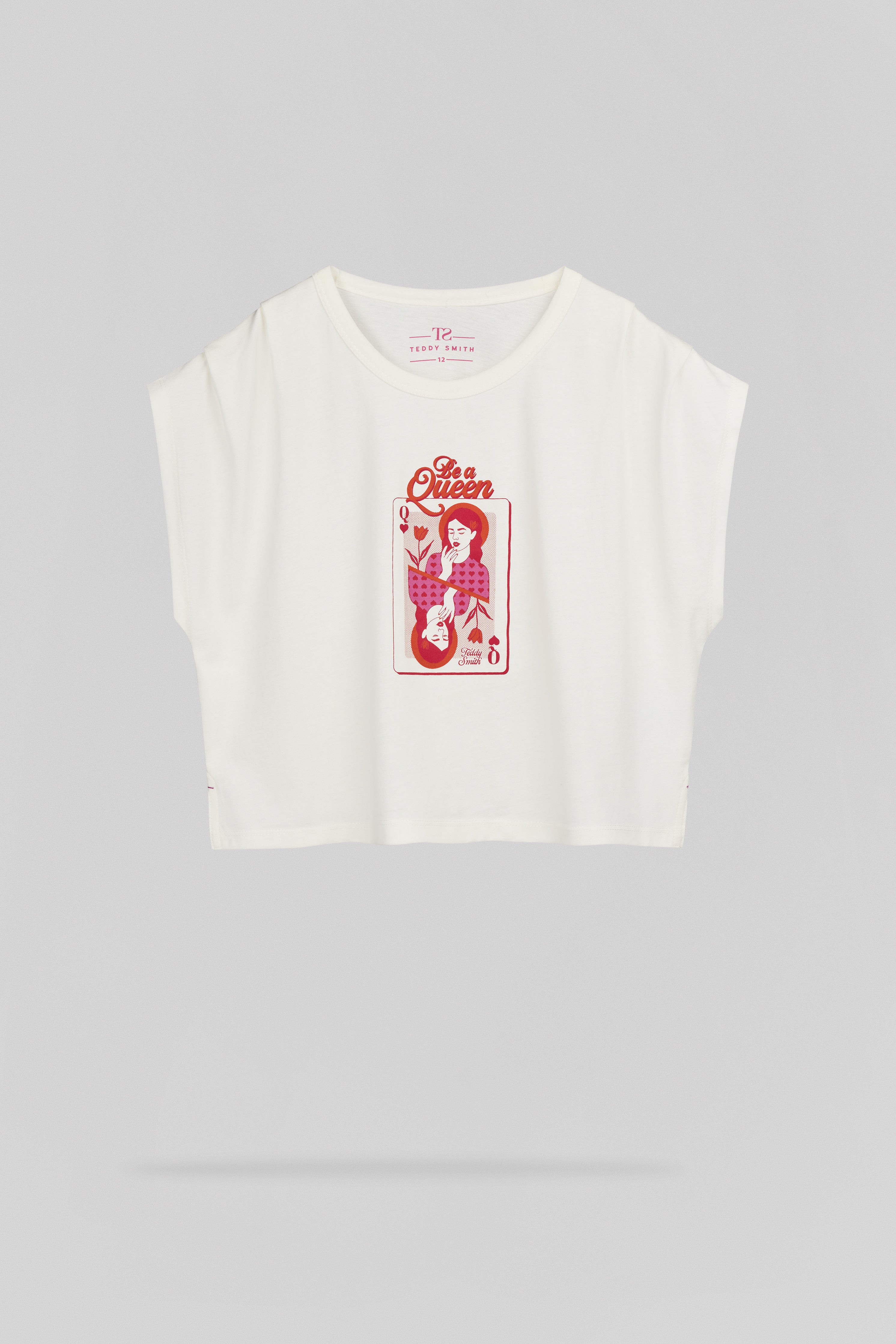 Teddy Smith T-Daisy MC JR débardeur fille middle white
