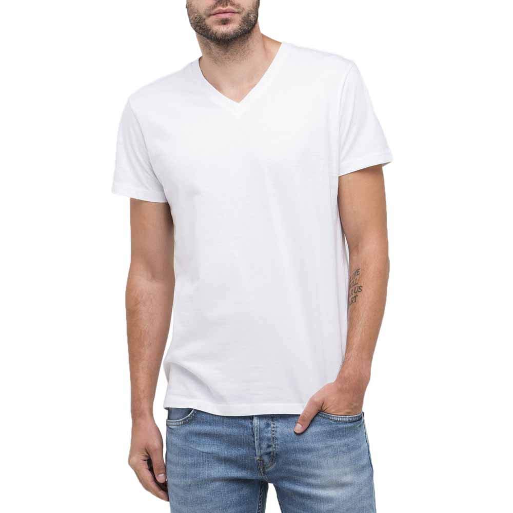 Lee Twin Pack T-shirt col V slim noir/blanc lot de 2 taille M