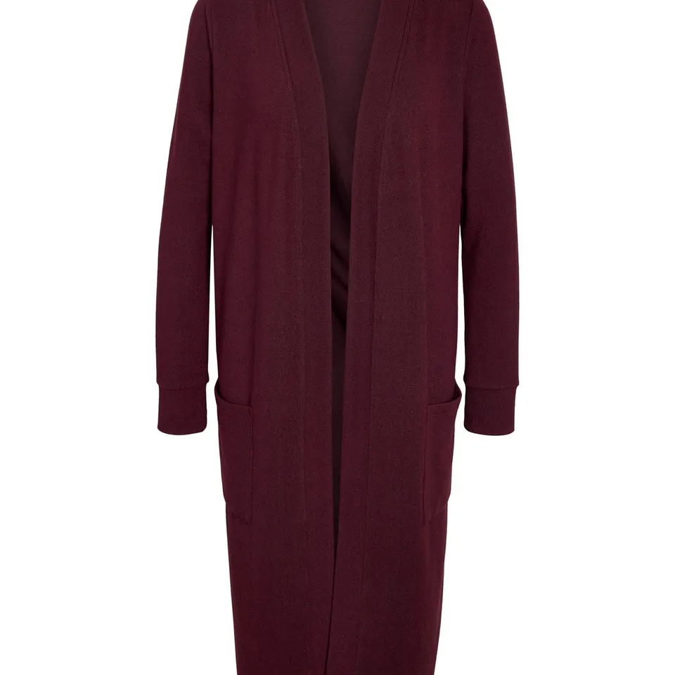 Noisy May gilet long ouvert poches maille douce