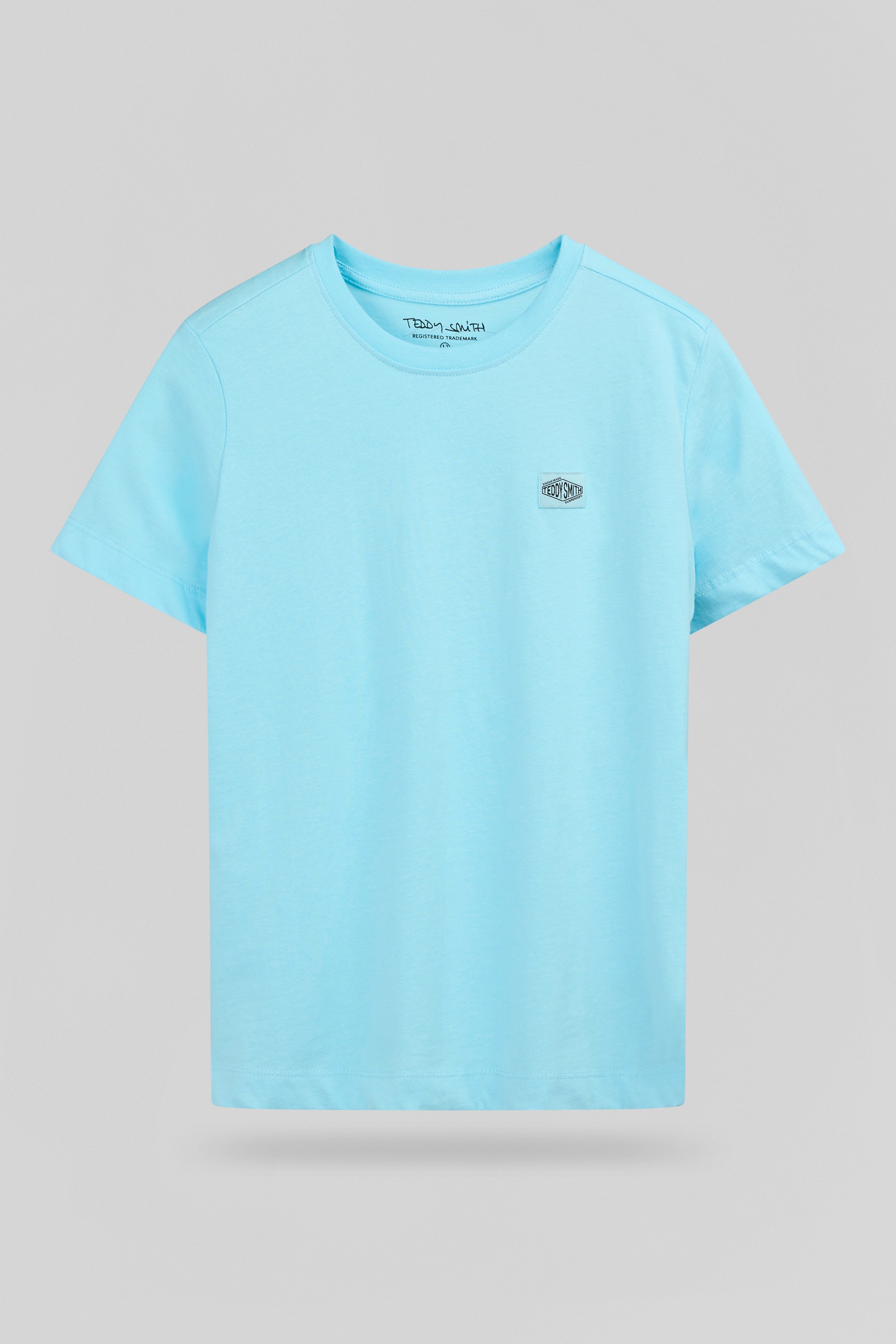 Teddy Smith T-Lionel MC JR t-shirt garçon bleu lagon