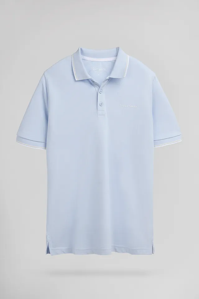Teddy Smith Pasian 2 polo pastel blue coton piqué