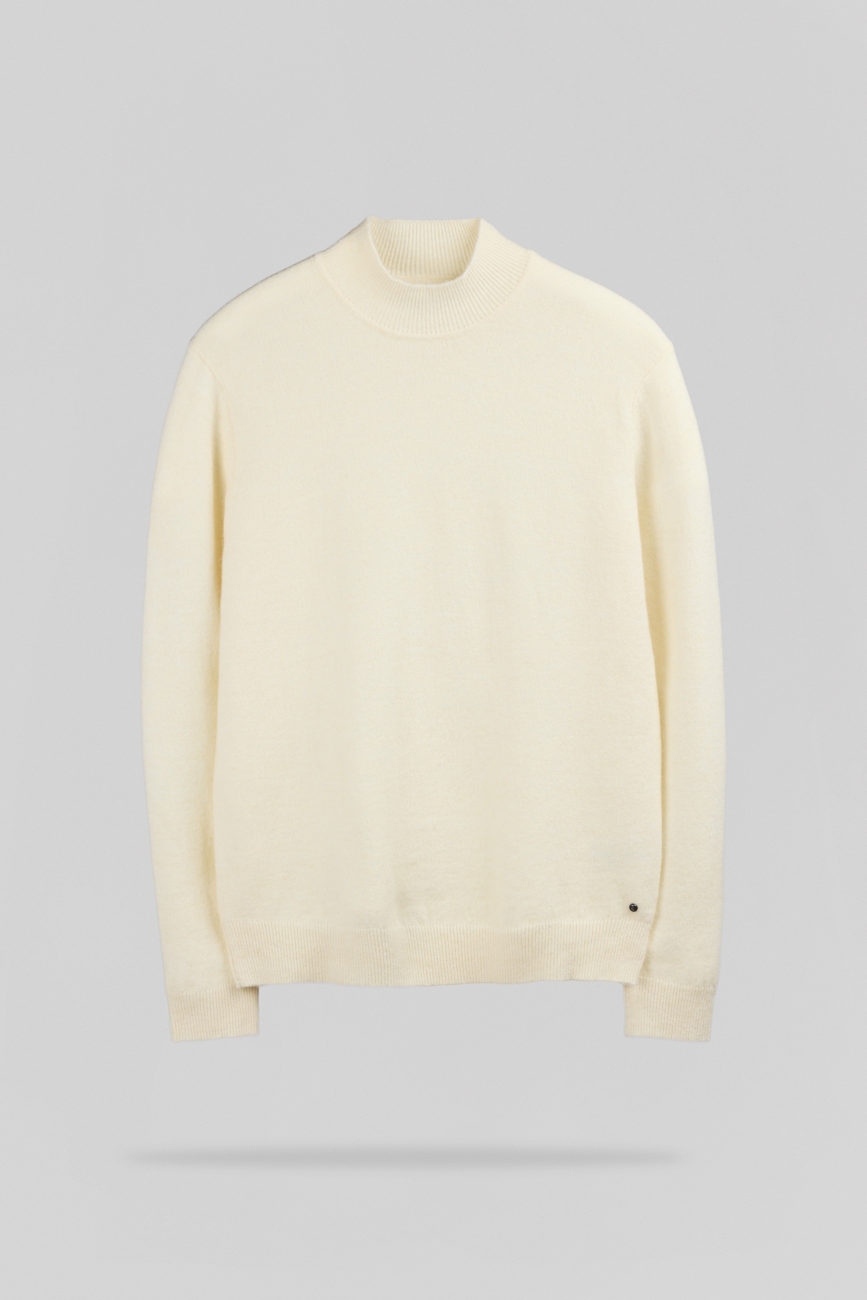Teddy Smith P-Carter pull col montant naturel laine