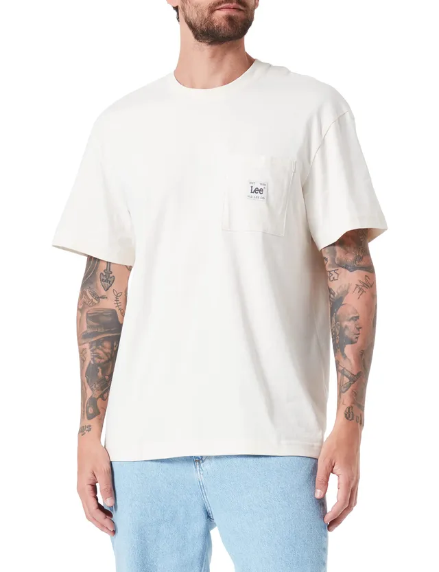 Lee Poche Ample t-shirt homme XXL écru