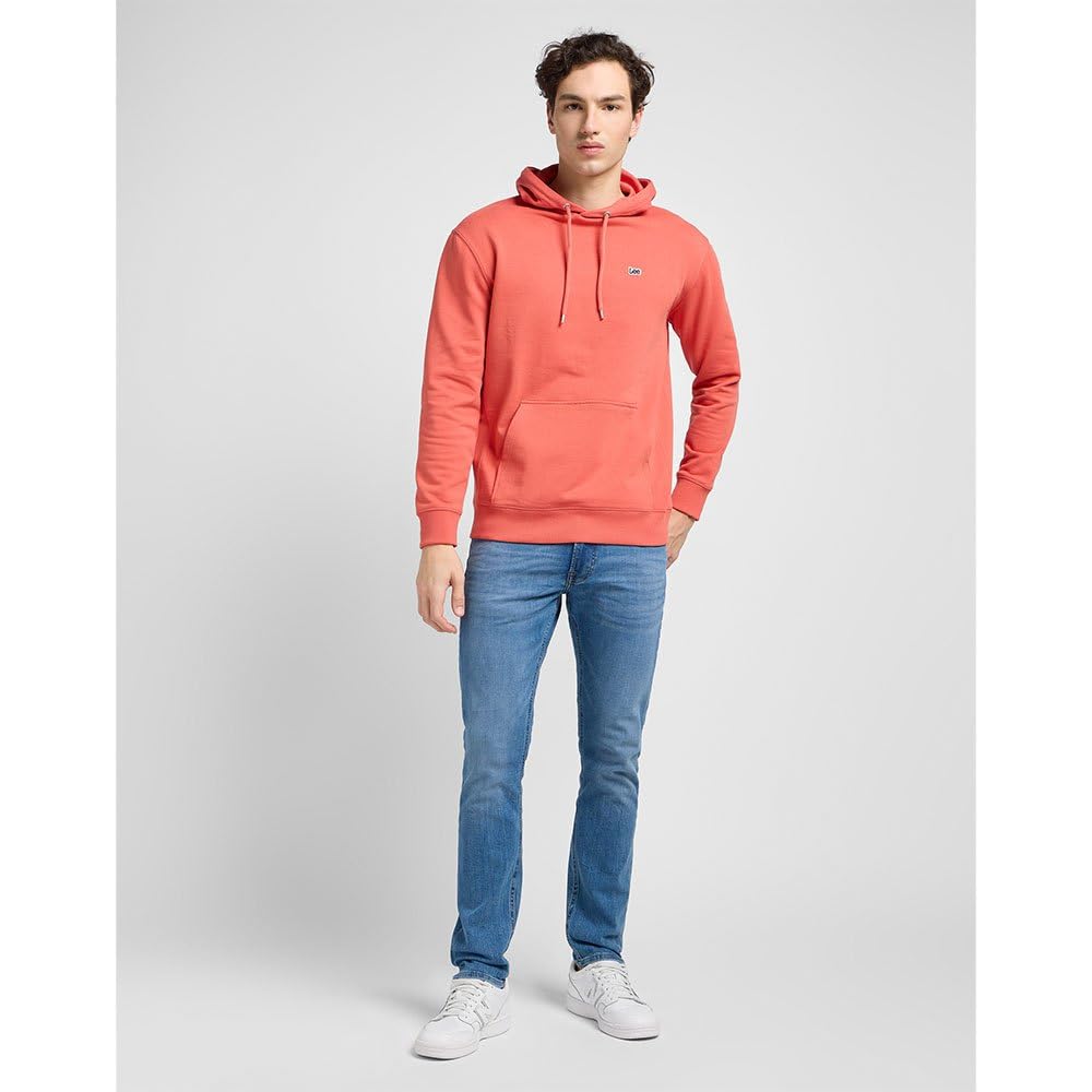 Lee Easy Fit sweat capuche homme coton marine
