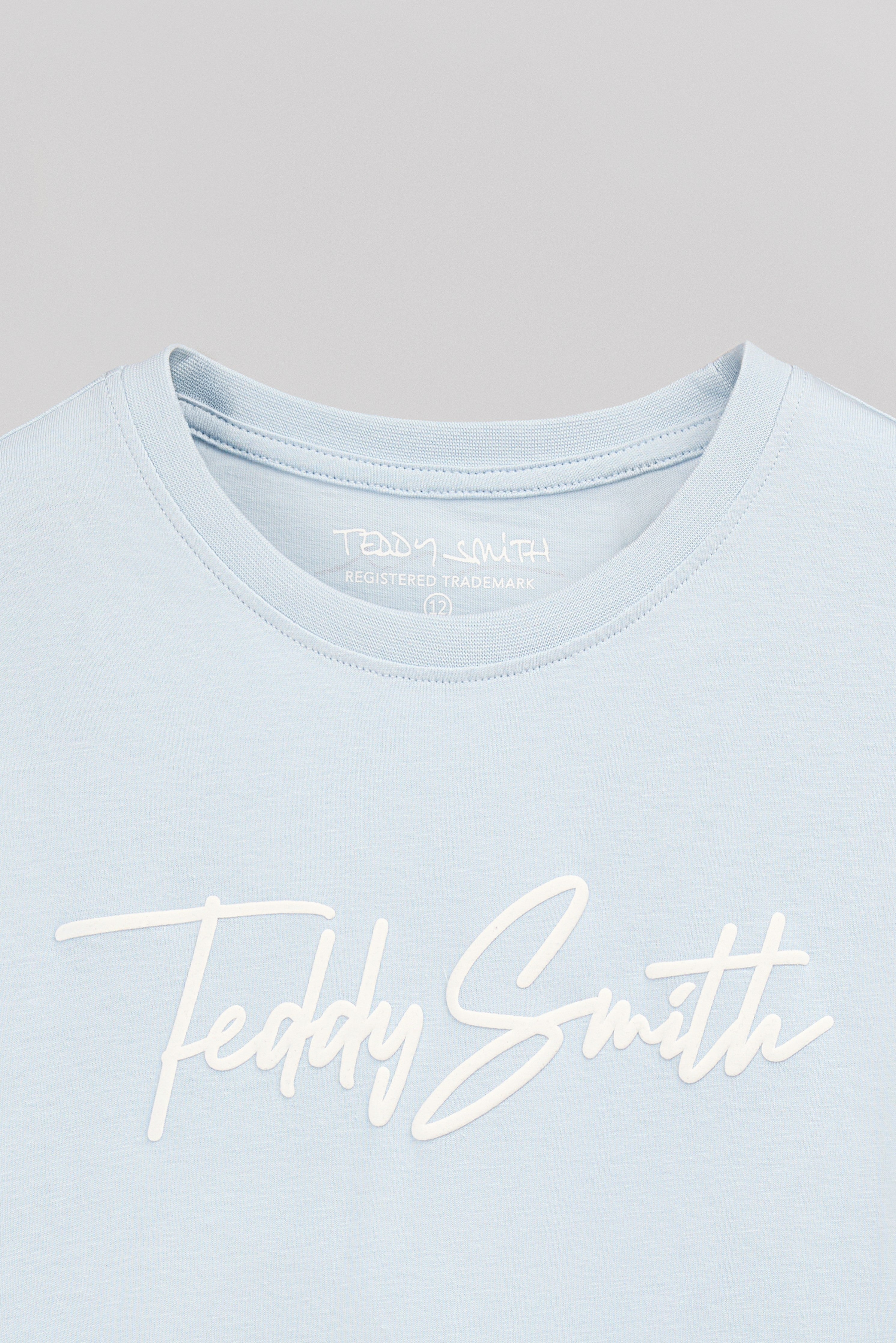 Teddy Smith T-Evan t-shirt bleu pastel garçon coton