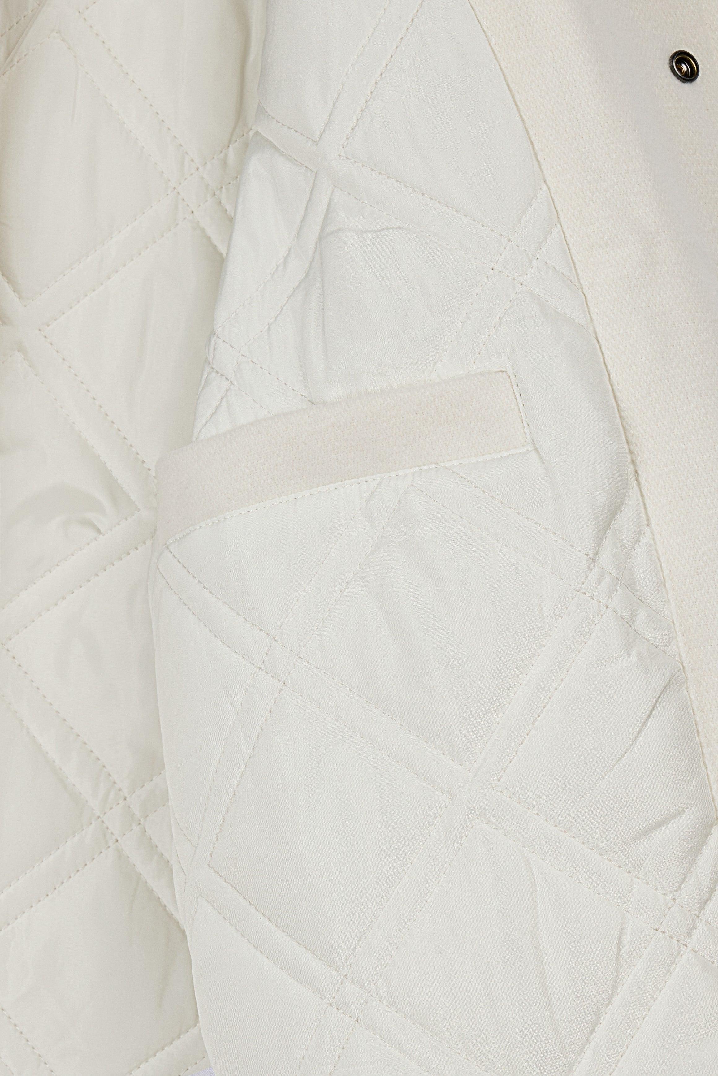 Teddy Smith B-Romeo blouson homme Cream bi-matière