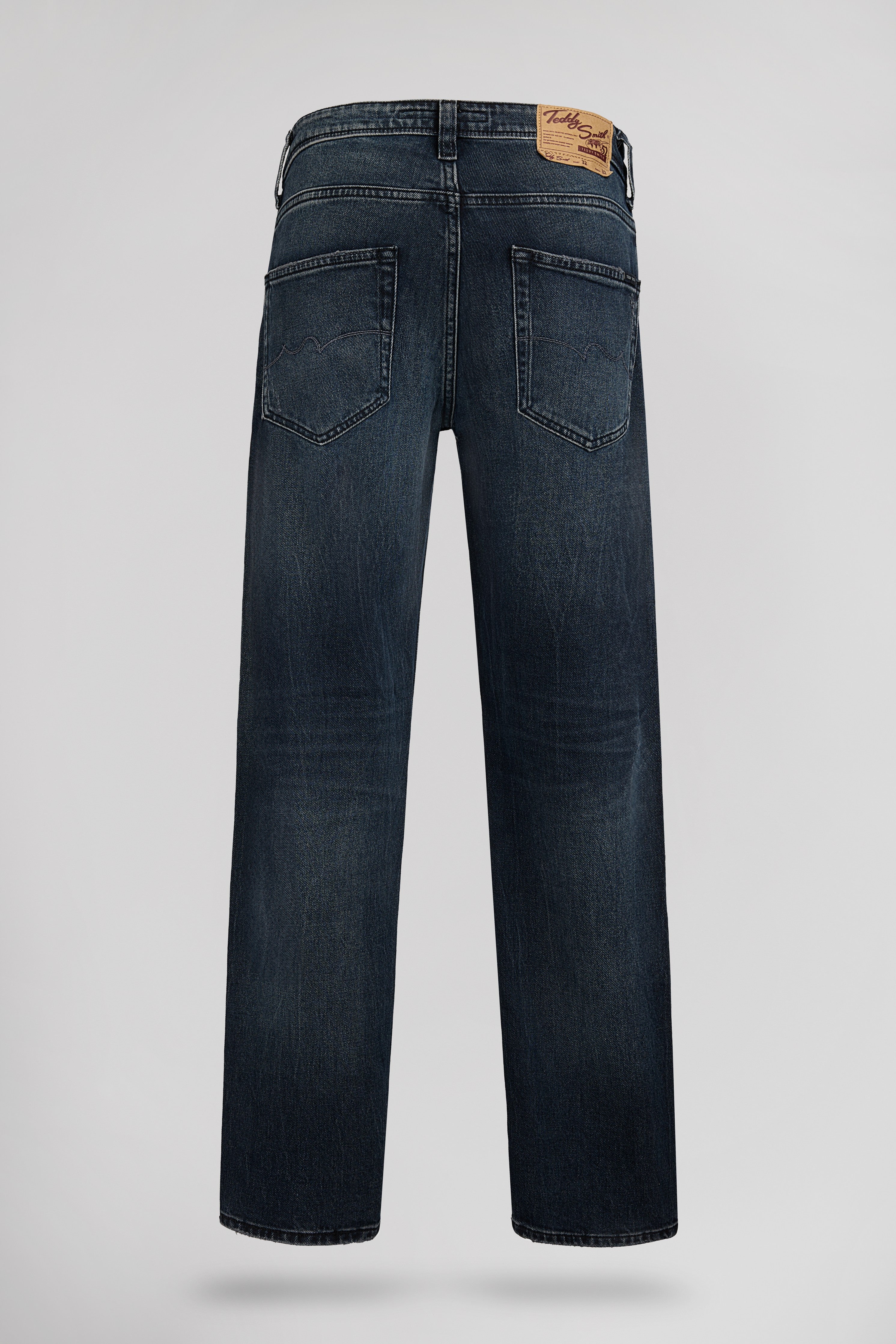 Teddy Smith REG L32 jean droit blue black coton stretch