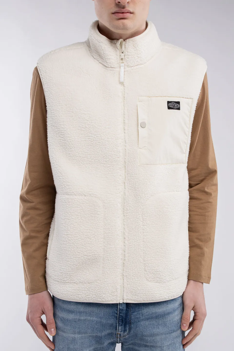 Teddy Smith B-Field veste sans manches ivoire