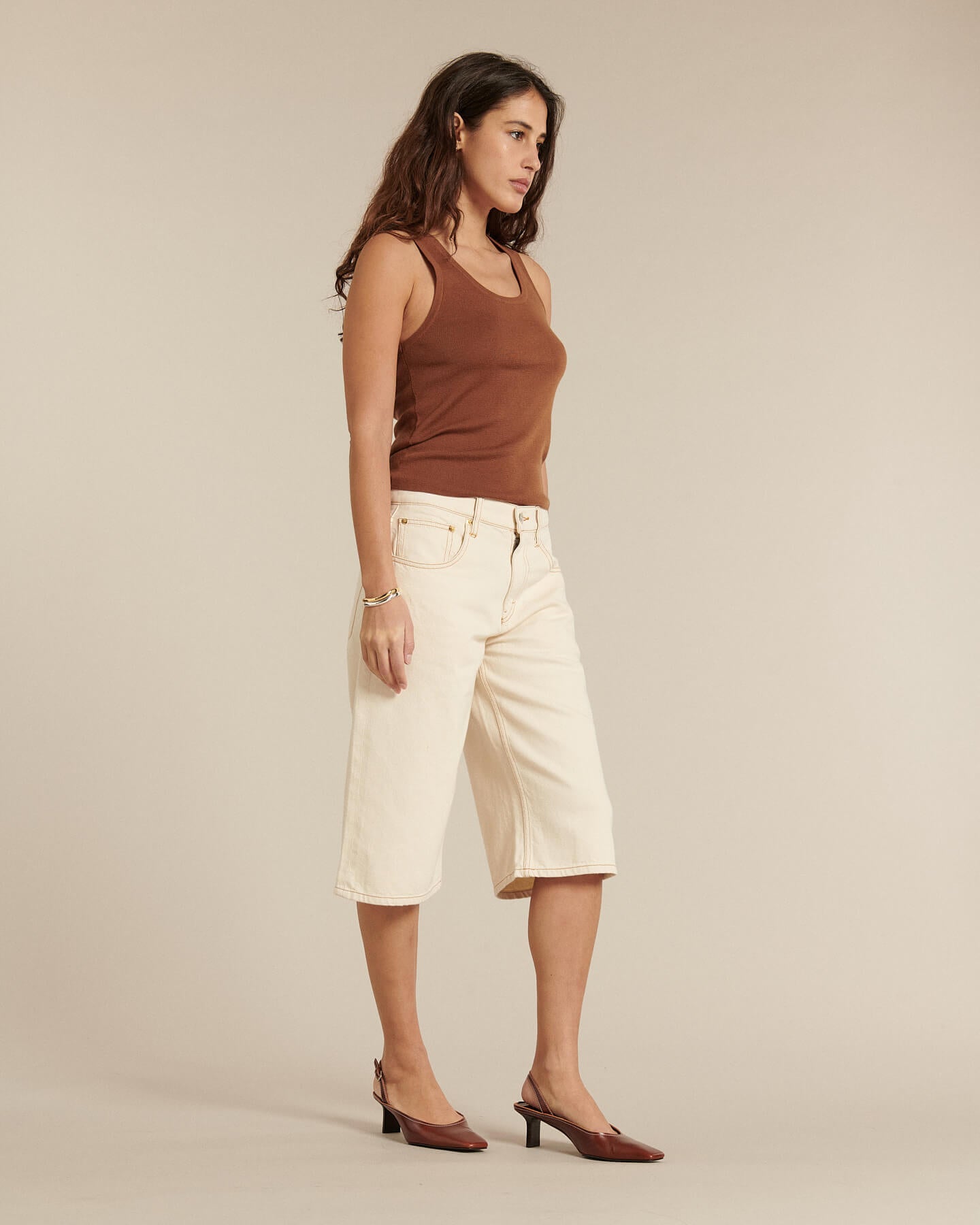 Labdip Kyoto FM-PO1604-WH 30 bermuda écru coton