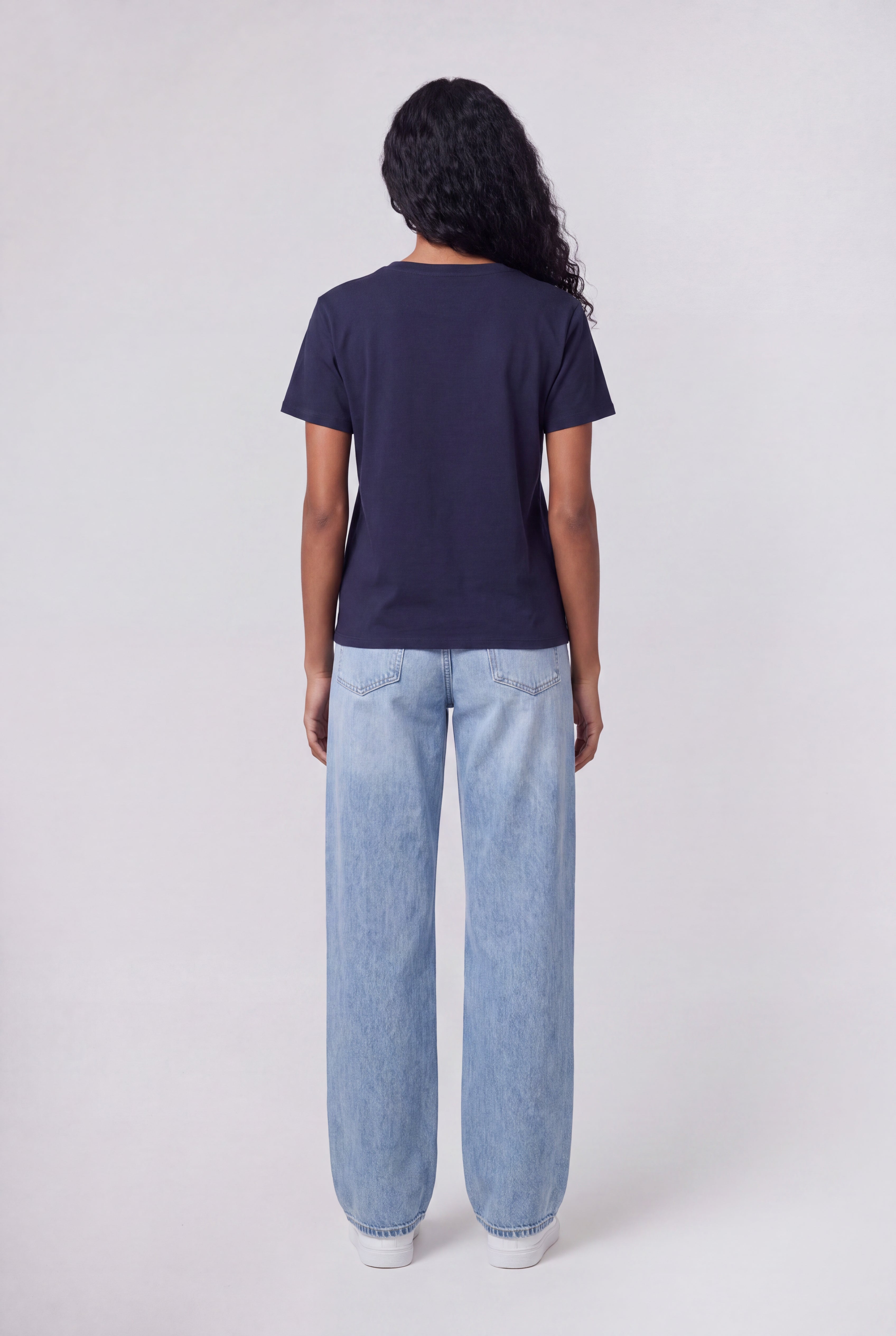 Teddy Smith T-Ribelle MC t-shirt col rond femme Total Navy