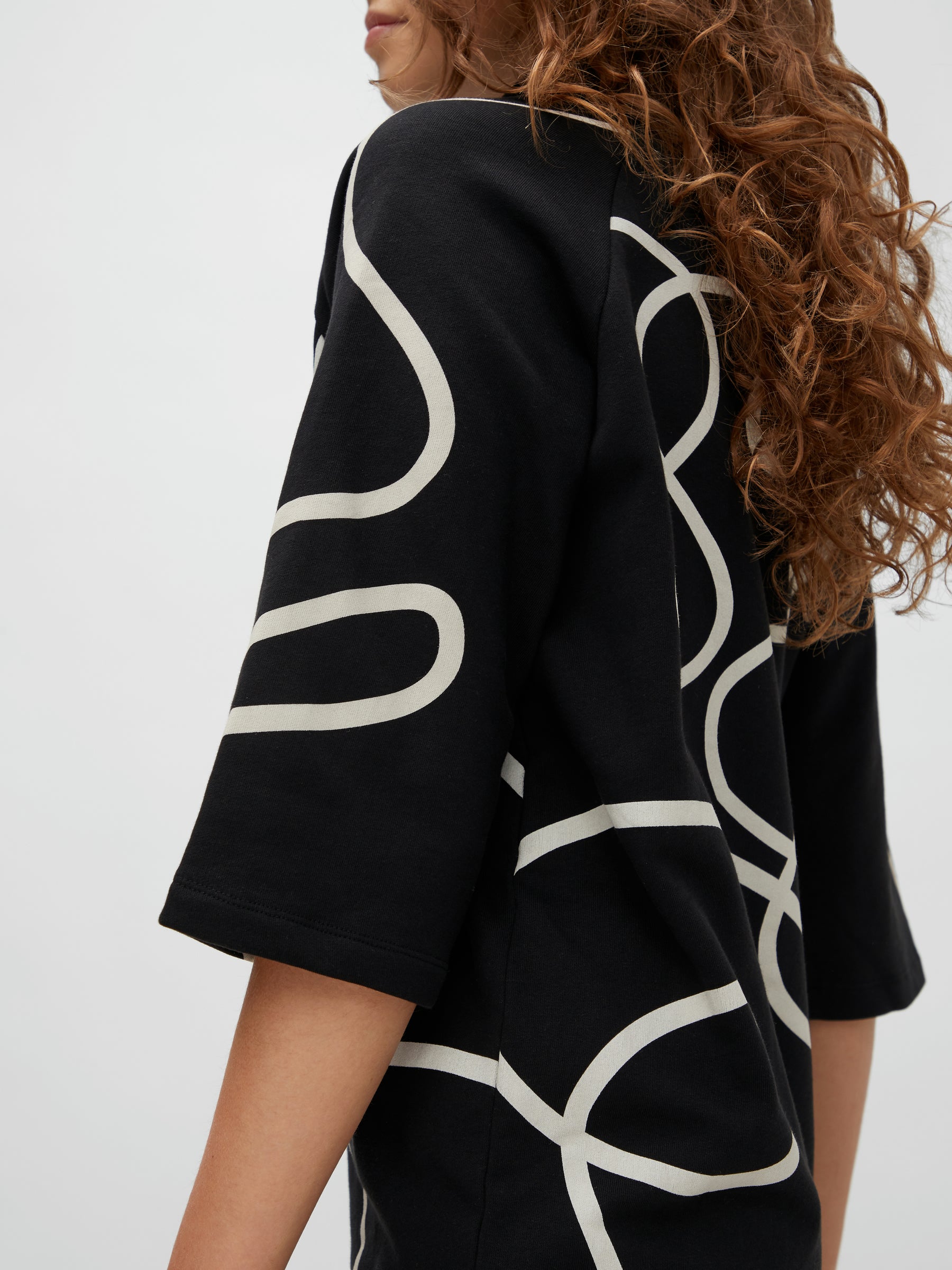 Noisy May robe midi imprimée col montant
