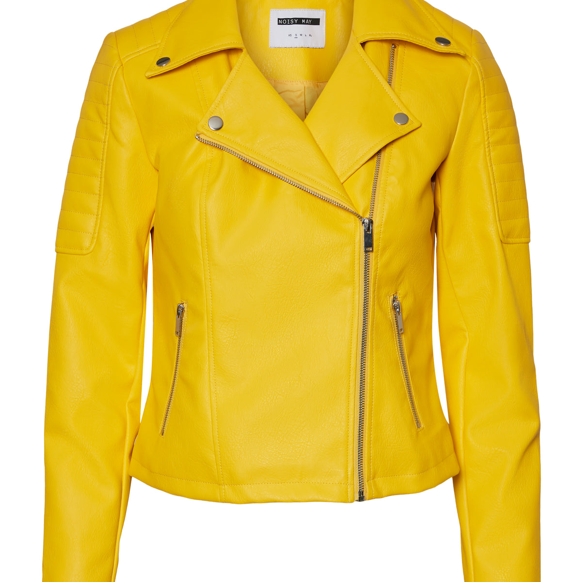 Noisy May veste simili cuir coupe courte serrée
