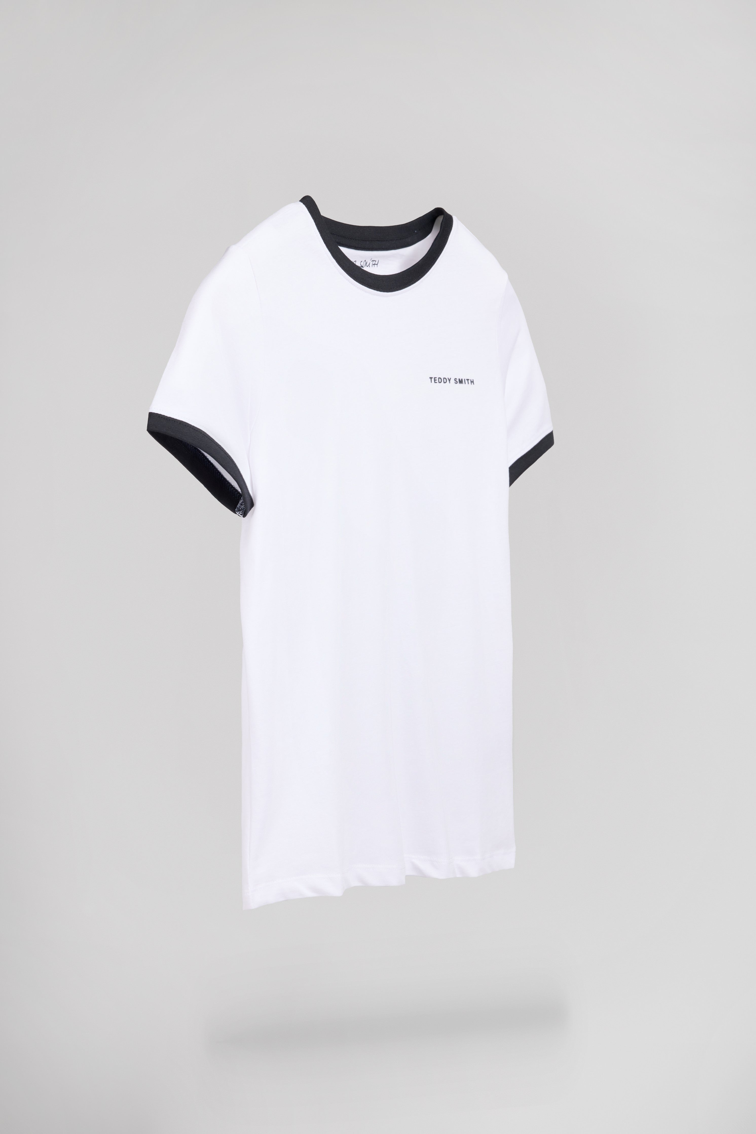 Teddy Smith The Tee 2 R MC JR t-shirt garçon blanc coton