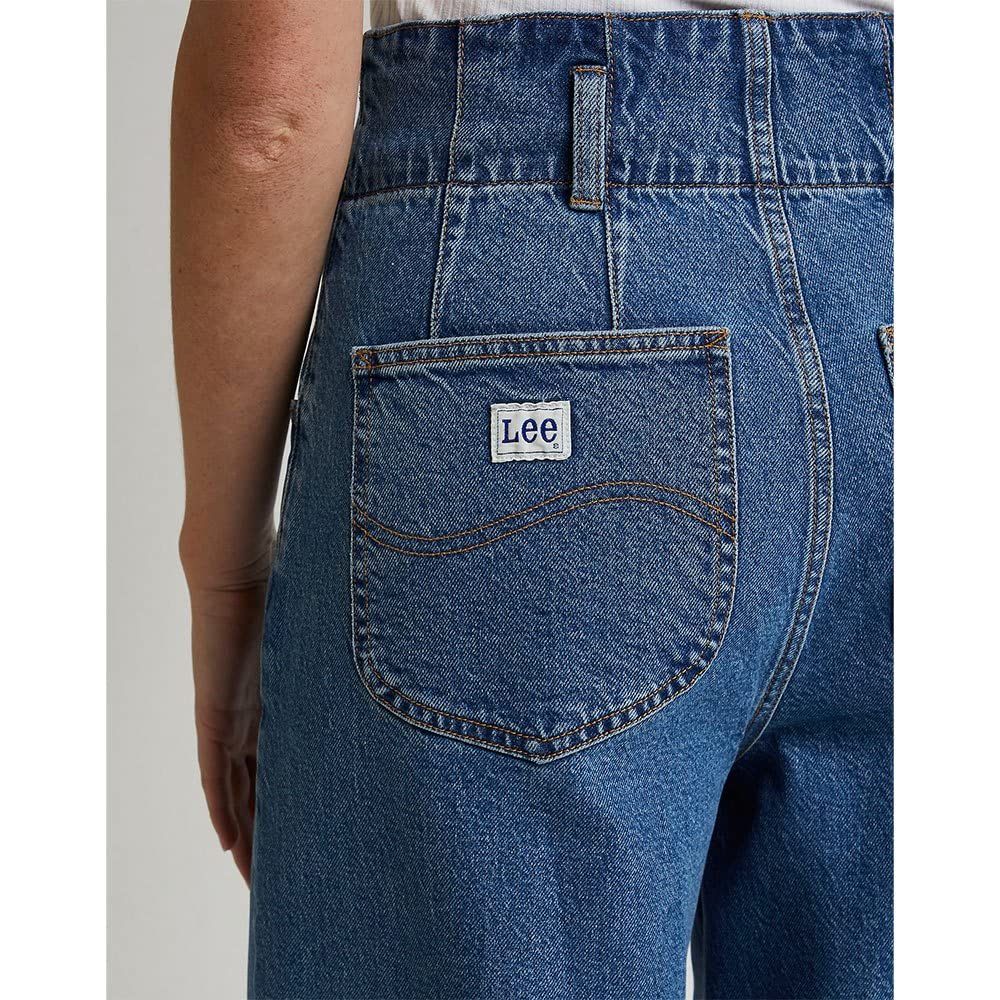 Lee Pleated Straight Leg jean femme taille haute Tencel