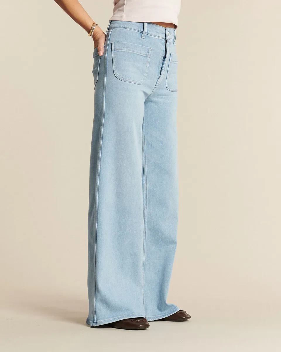 Labdip Noemie Denim Dawn Blue In 10 jean flare taille haute