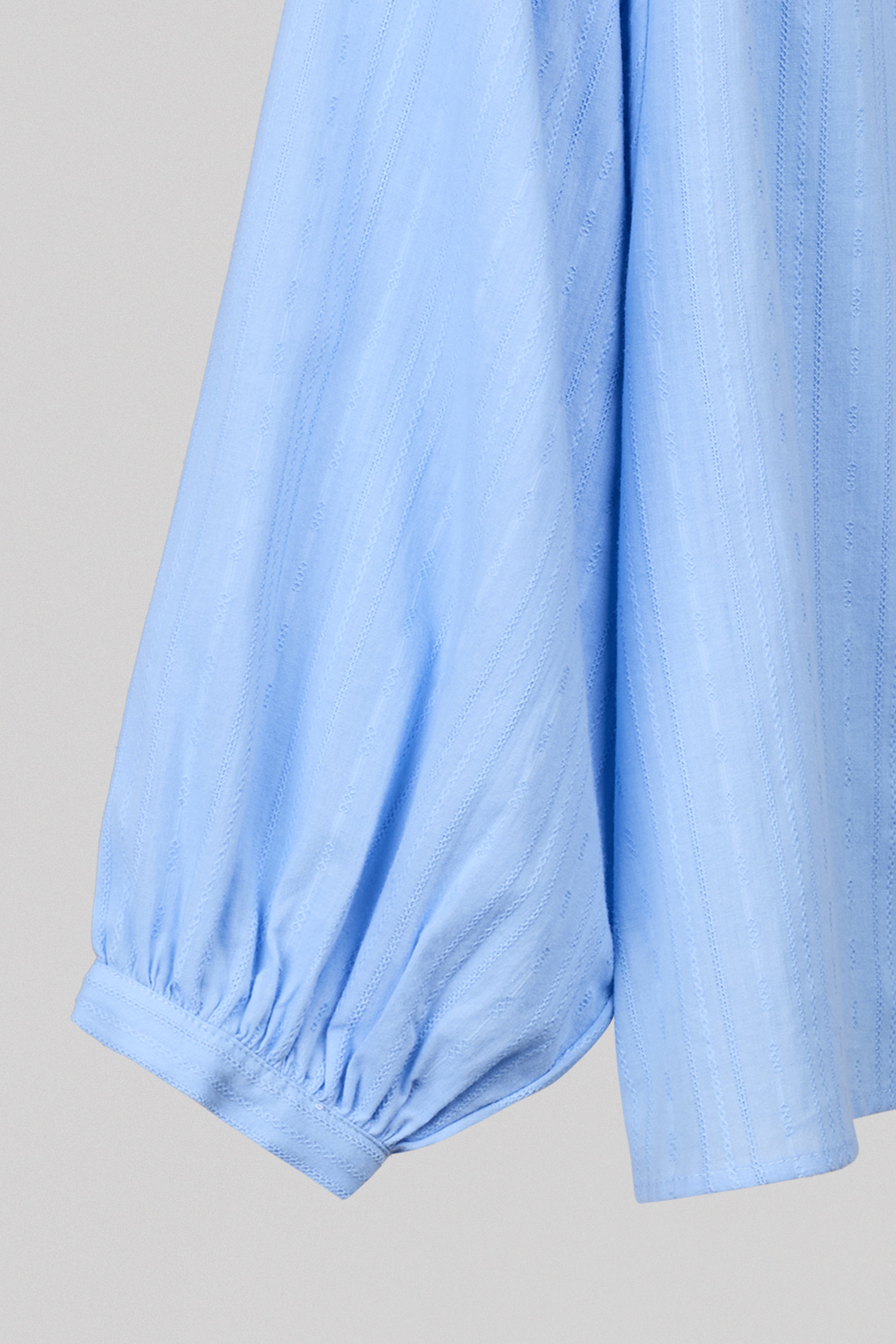 TEDDY SMITH C-APOLINE ML chemise bleu ciel coton ample
