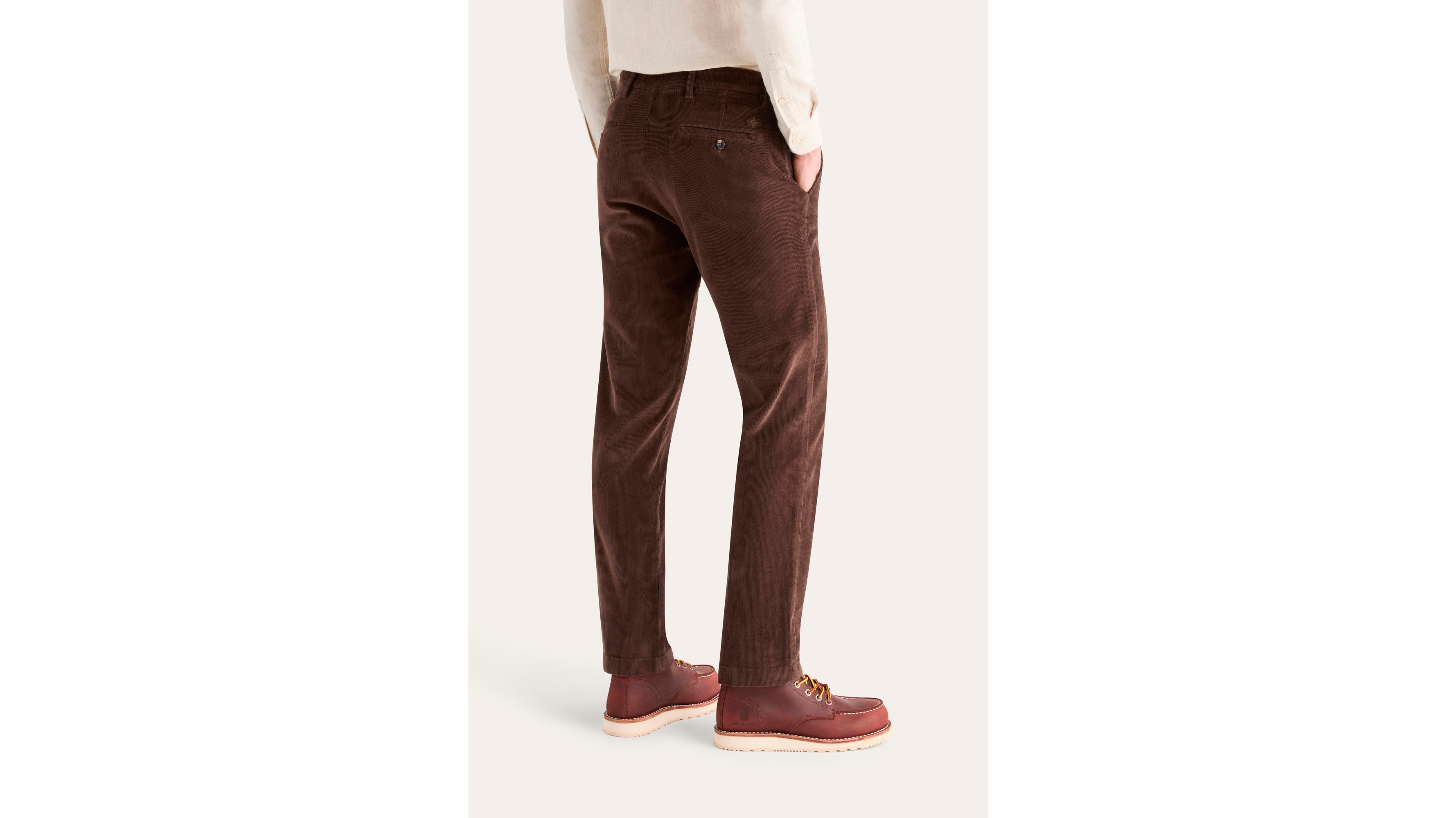Dockers Crafted Khaki pantalon chino slim marron stretch