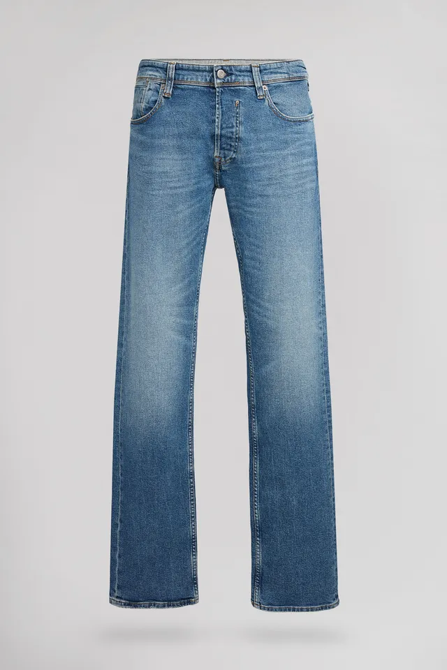 Teddy Smith Reg jean droit L34 vintage dark délavé