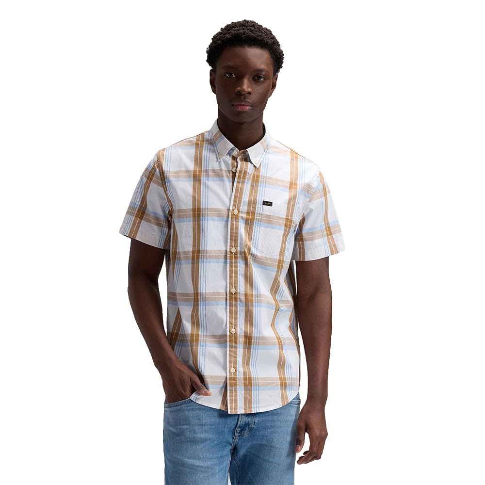 Lee Button Down SS chemise homme desert wash regular