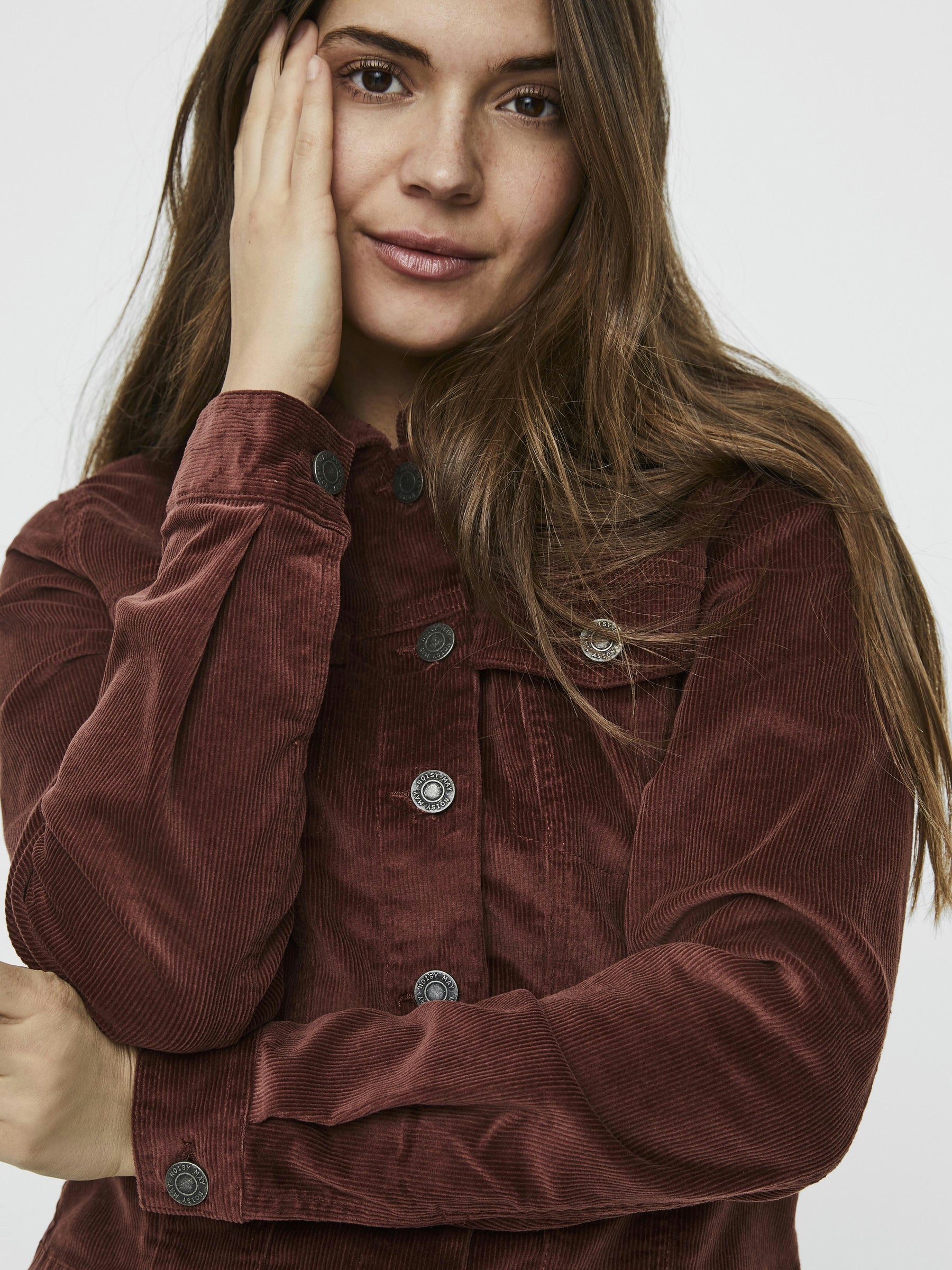 Noisy May veste velours côtelé slim coton stretch