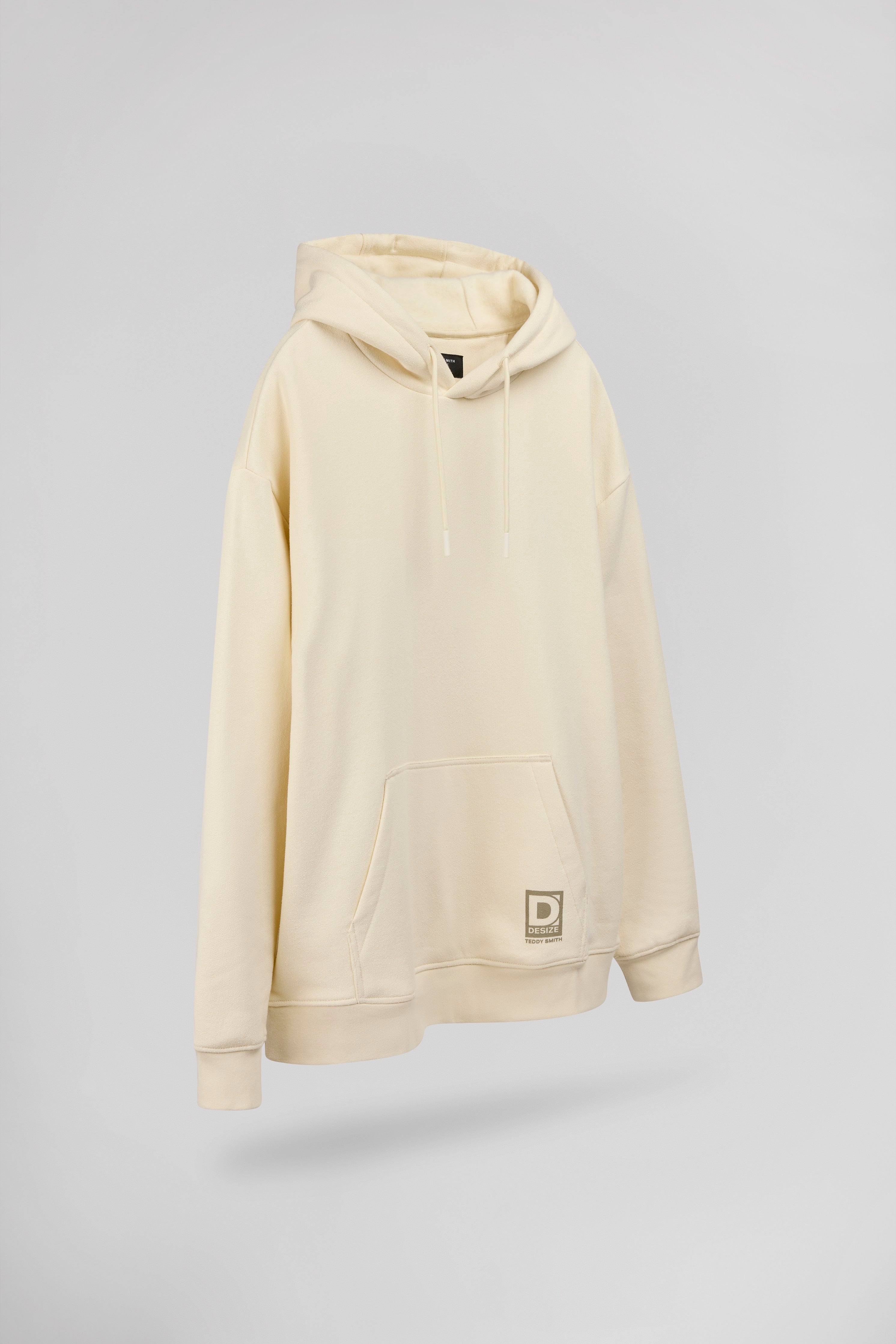 Teddy Smith S-Noah Hoody sweat capuche homme Cream oversize