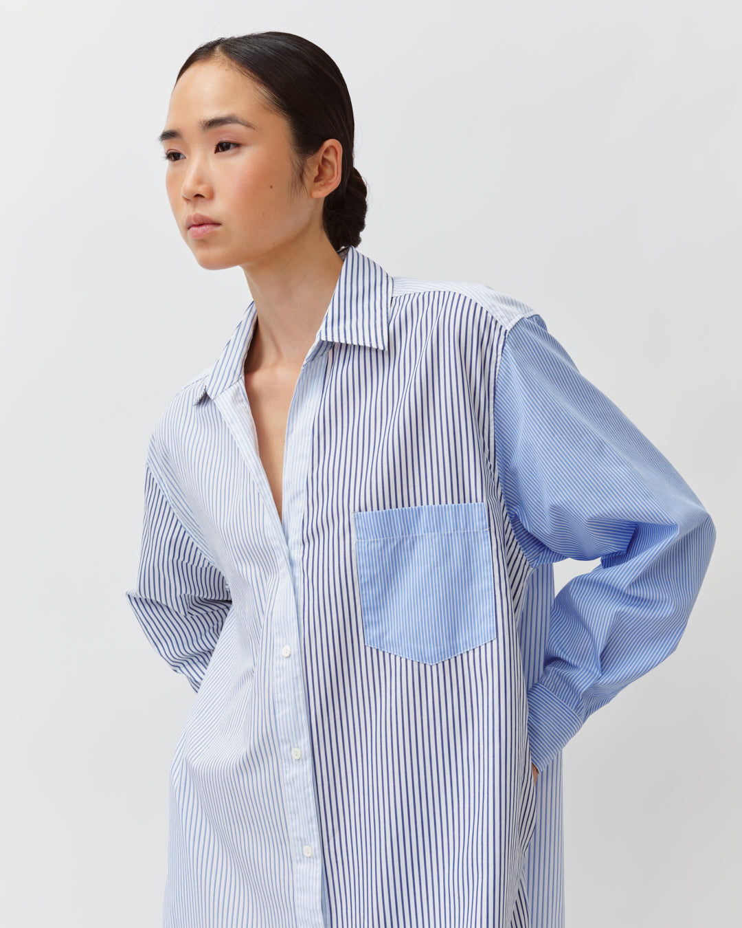 DIEGA RIVATA robe chemise multiraYure longue
