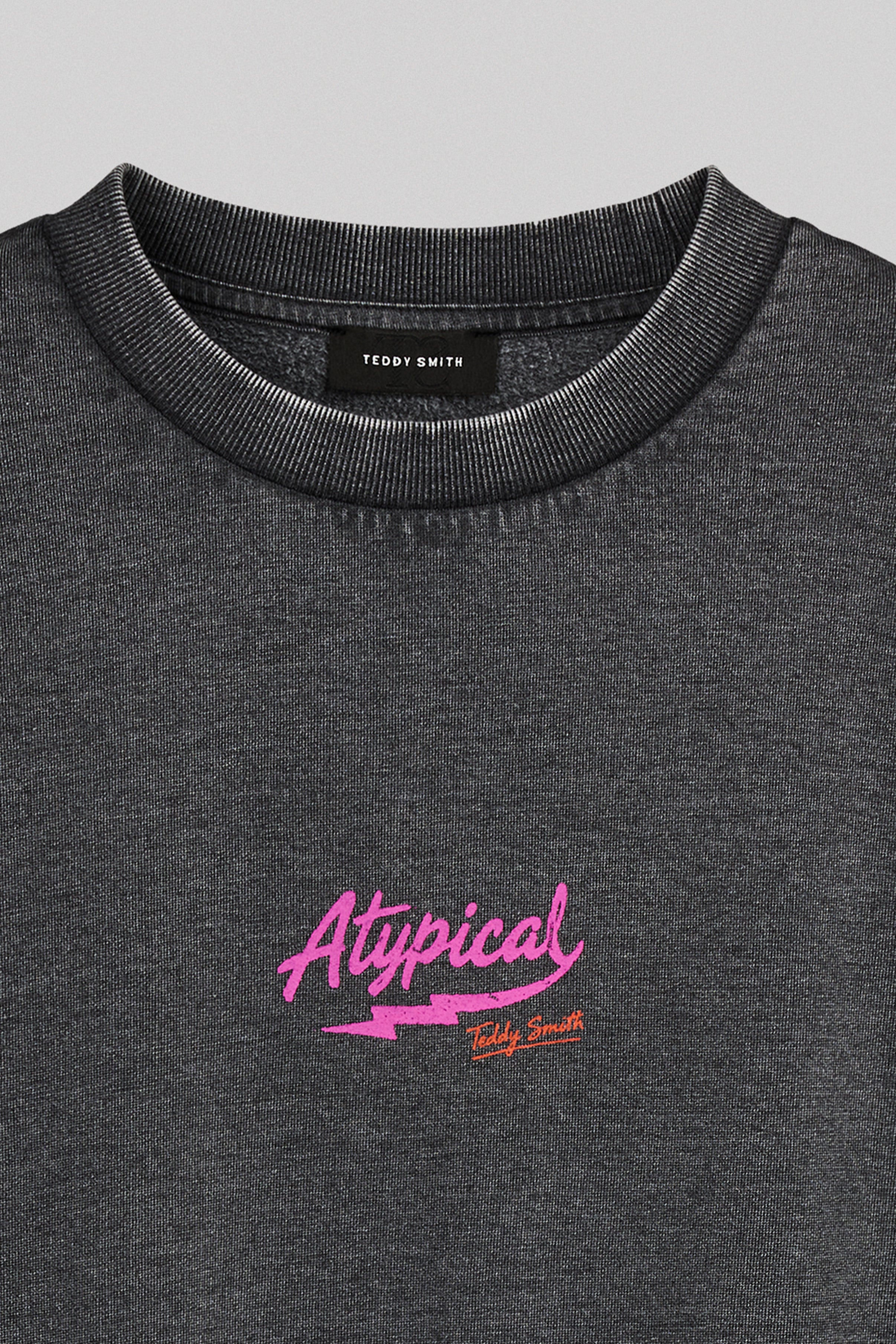 Teddy Smith S-Atypical RC Noir sweat femme noir ample