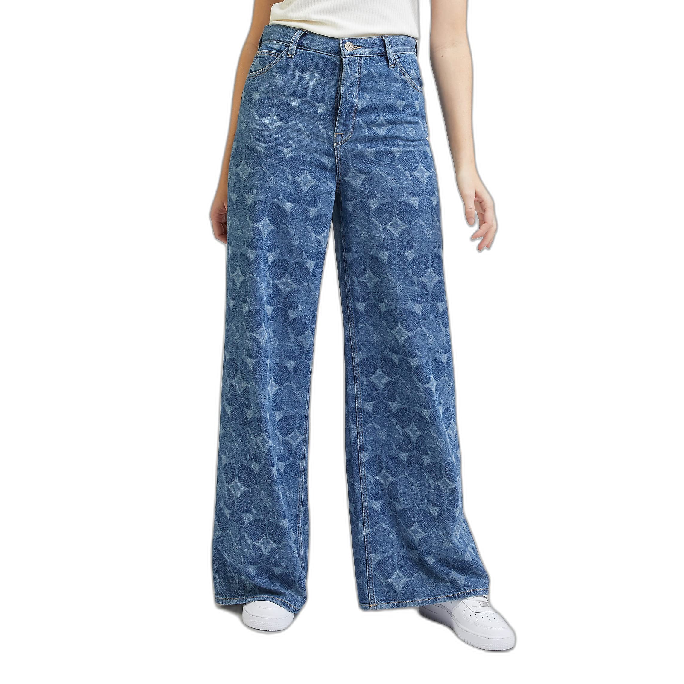 Lee Drew jean femme 25W/33L bleu givré taille haute