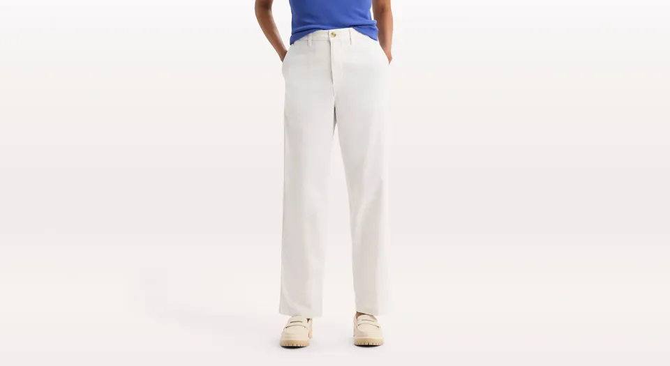 Dockers Blake High Straight chino blanc taille haute coupe droite