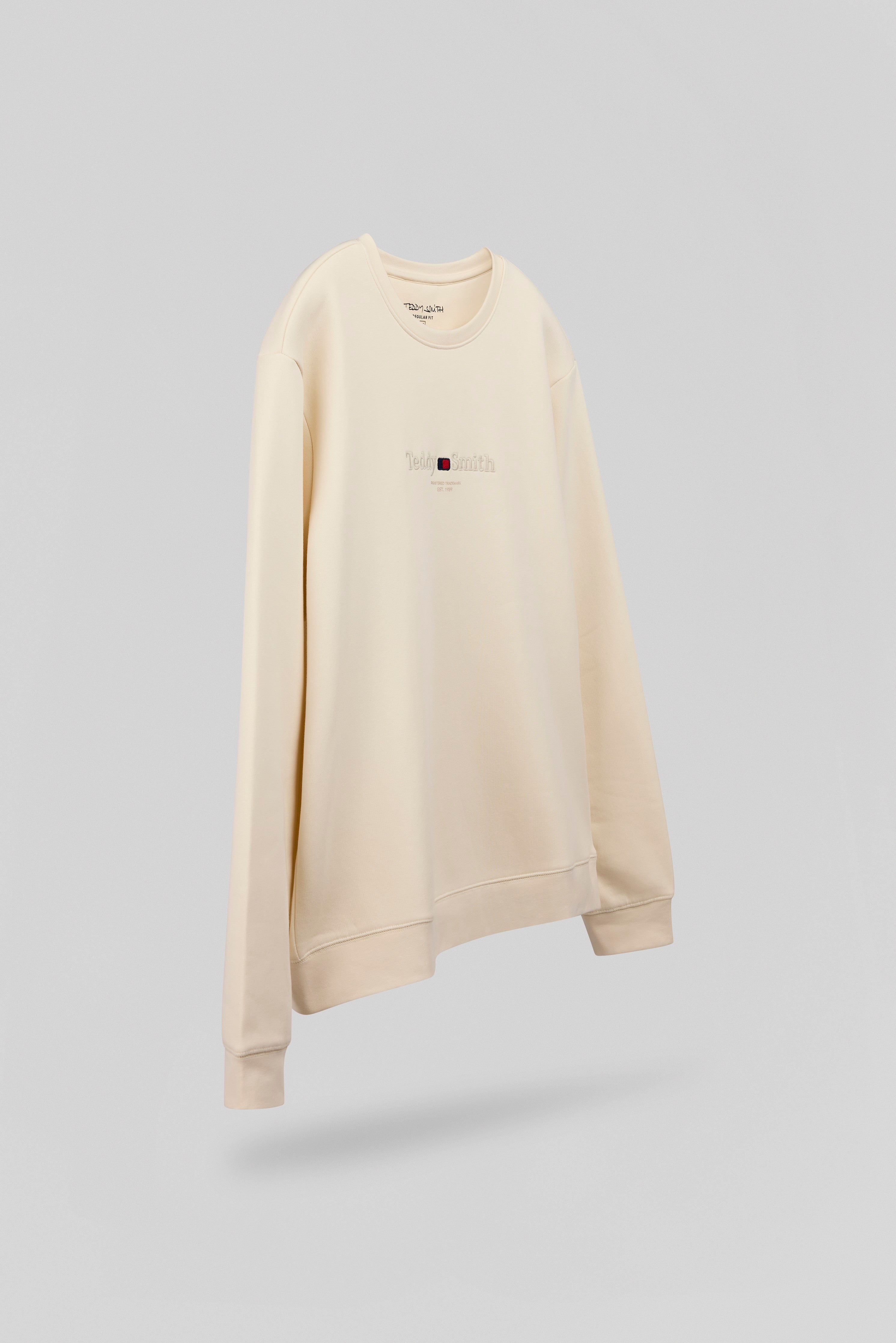 Teddy Smith S-Jim RC sweat homme beige naturel