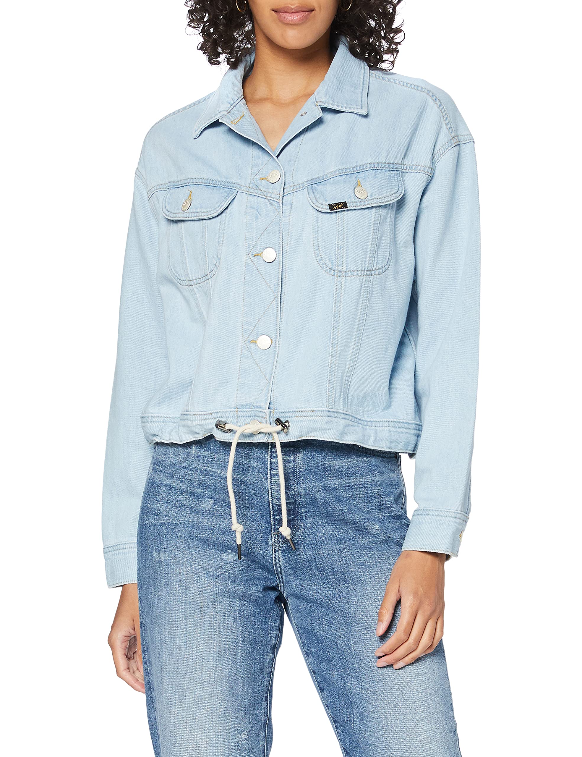 Lee Rider Drawstring veste en jean femme denim