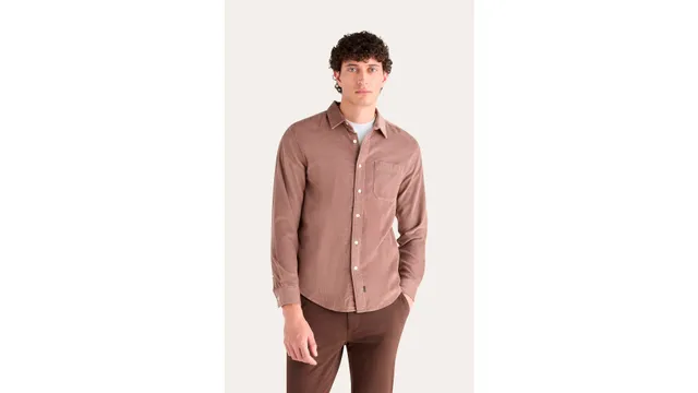 Dockers Ultimate chemise regular marron courte