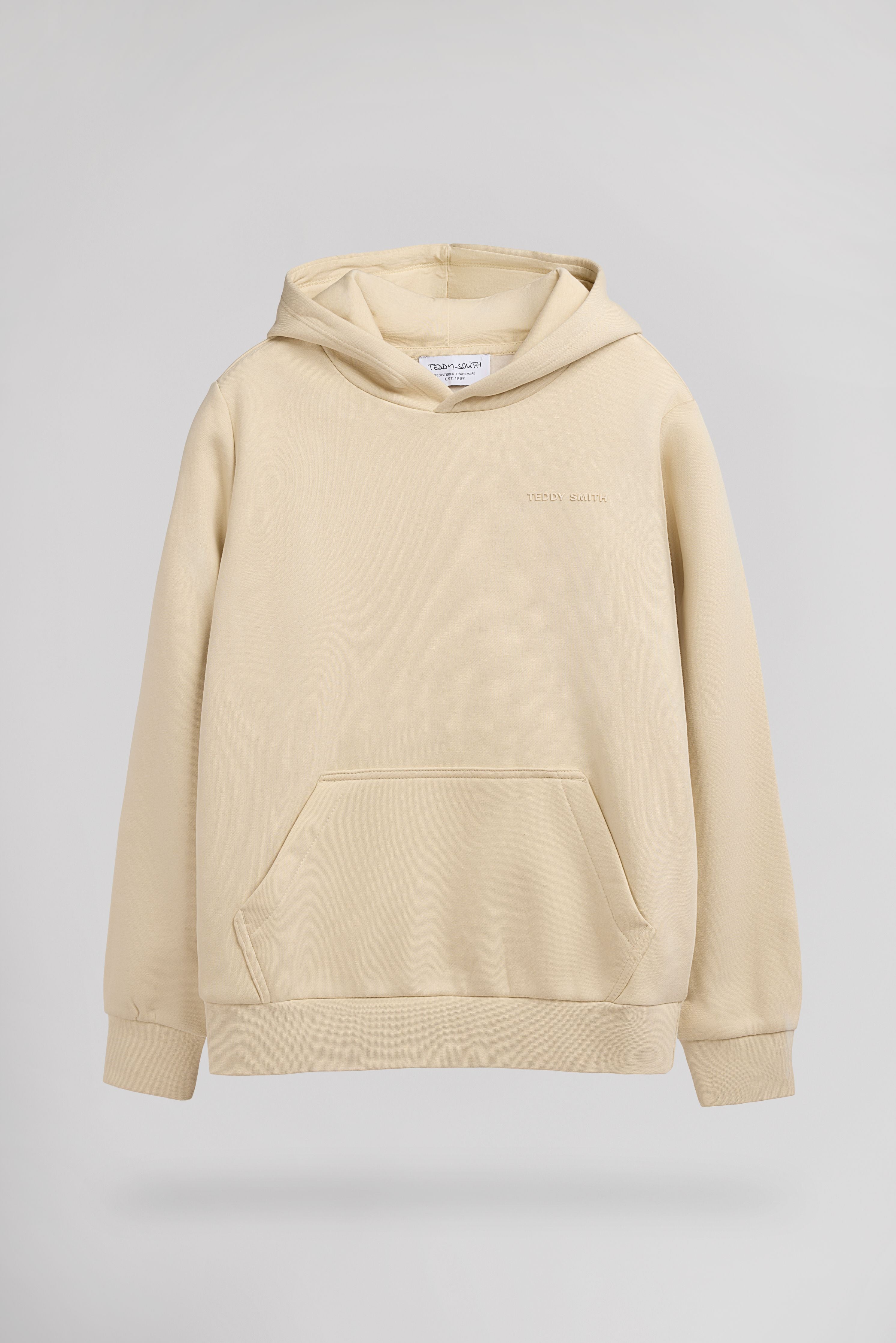 Teddy Smith S-Nark Hoody JR sweat garçon beige clair